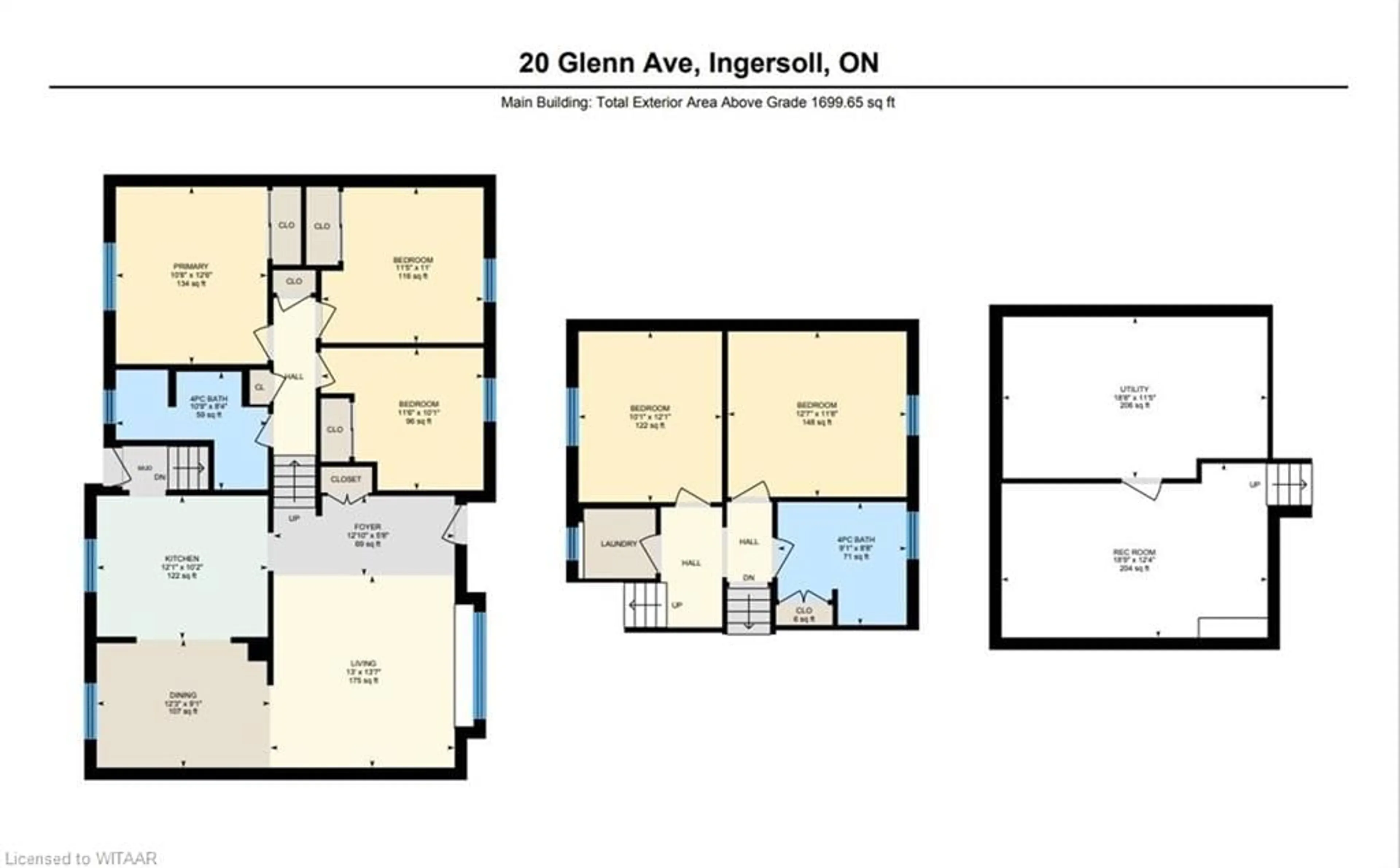 Floor plan for 20 Glenn Ave, Ingersoll Ontario N5C 2C8