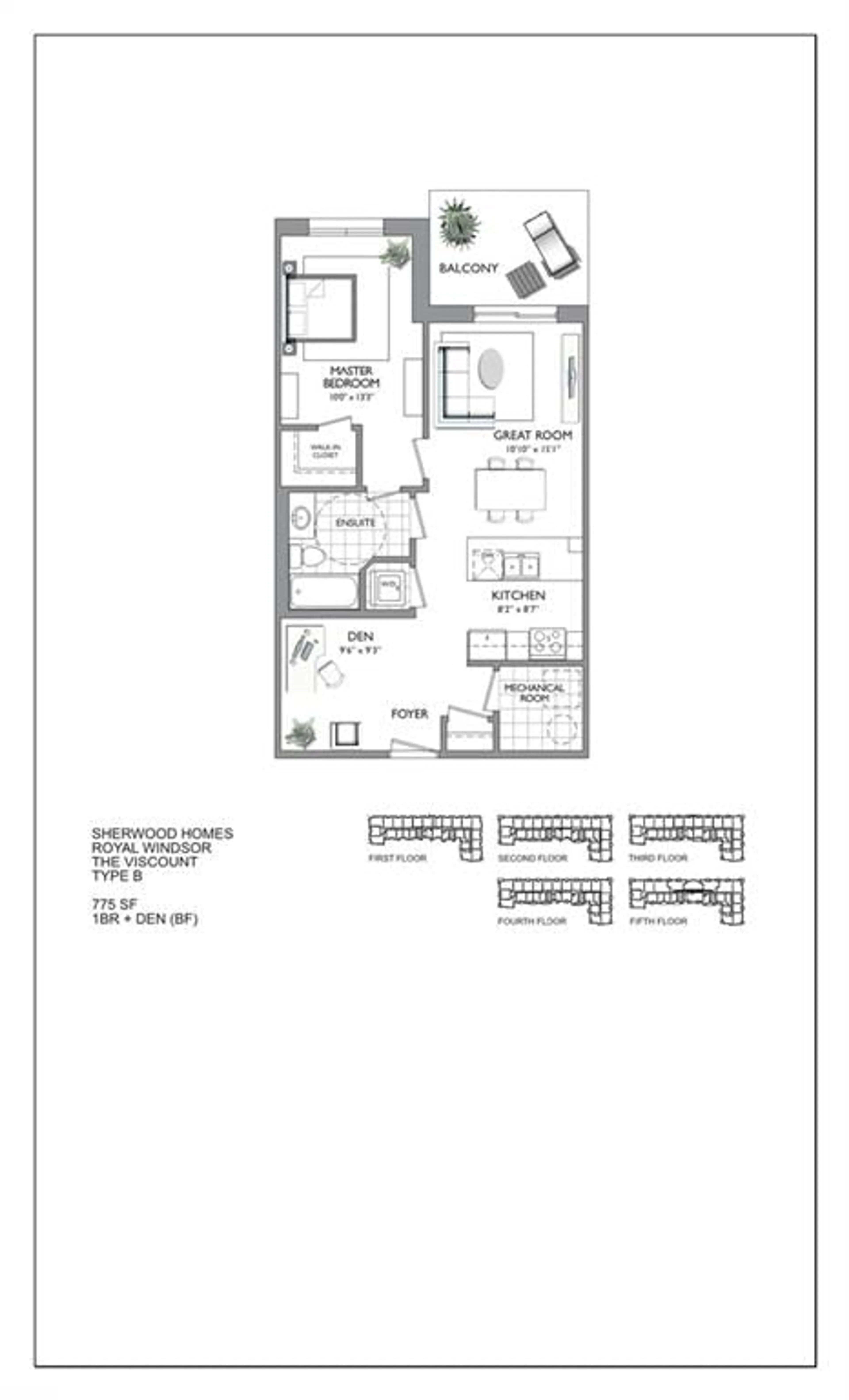 Floor plan for 4 Kimberly Lane #226, Collingwood Ontario L9Y 5K8