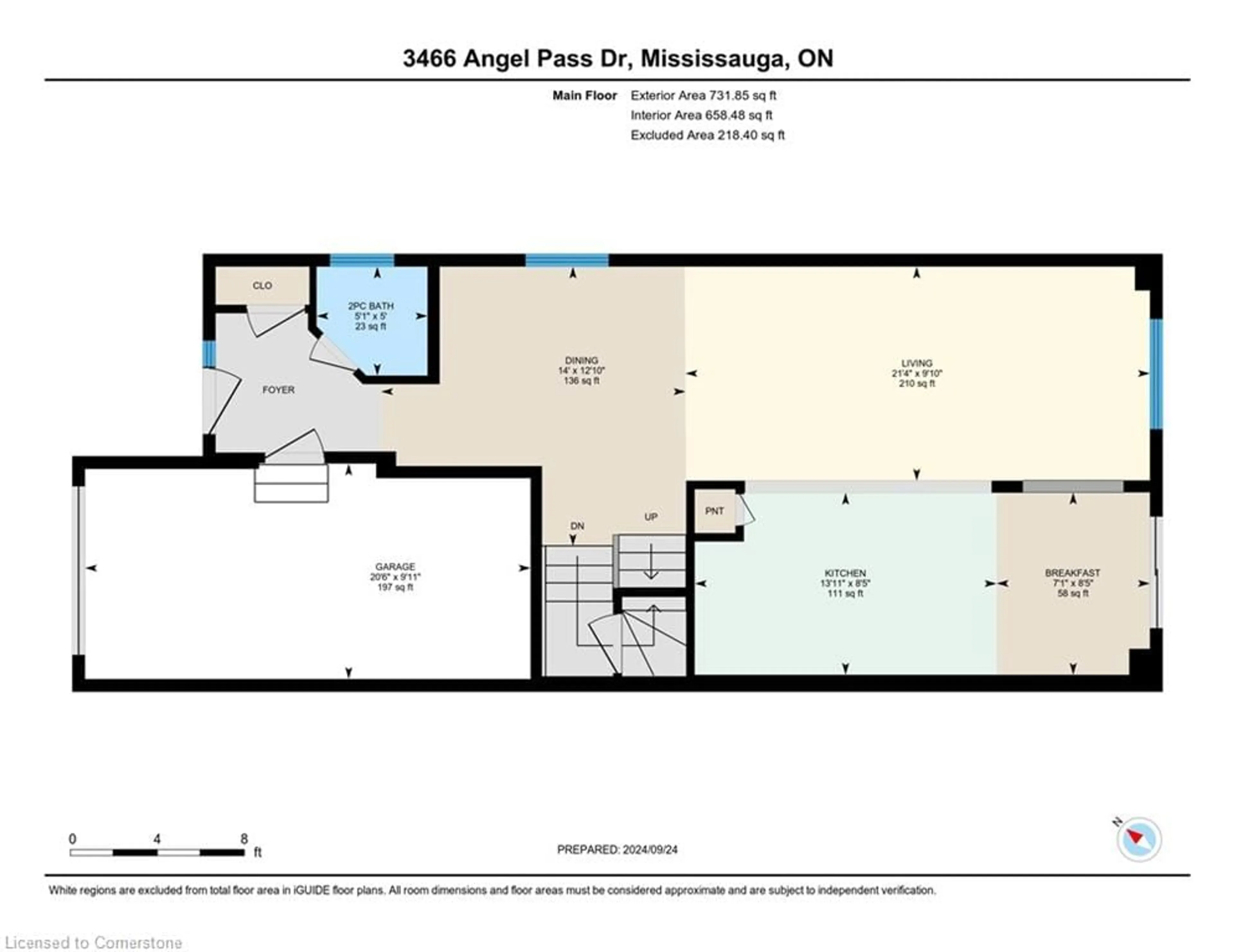 Floor plan for 3466 Angel Pass Dr, Mississauga Ontario L5M 7N4