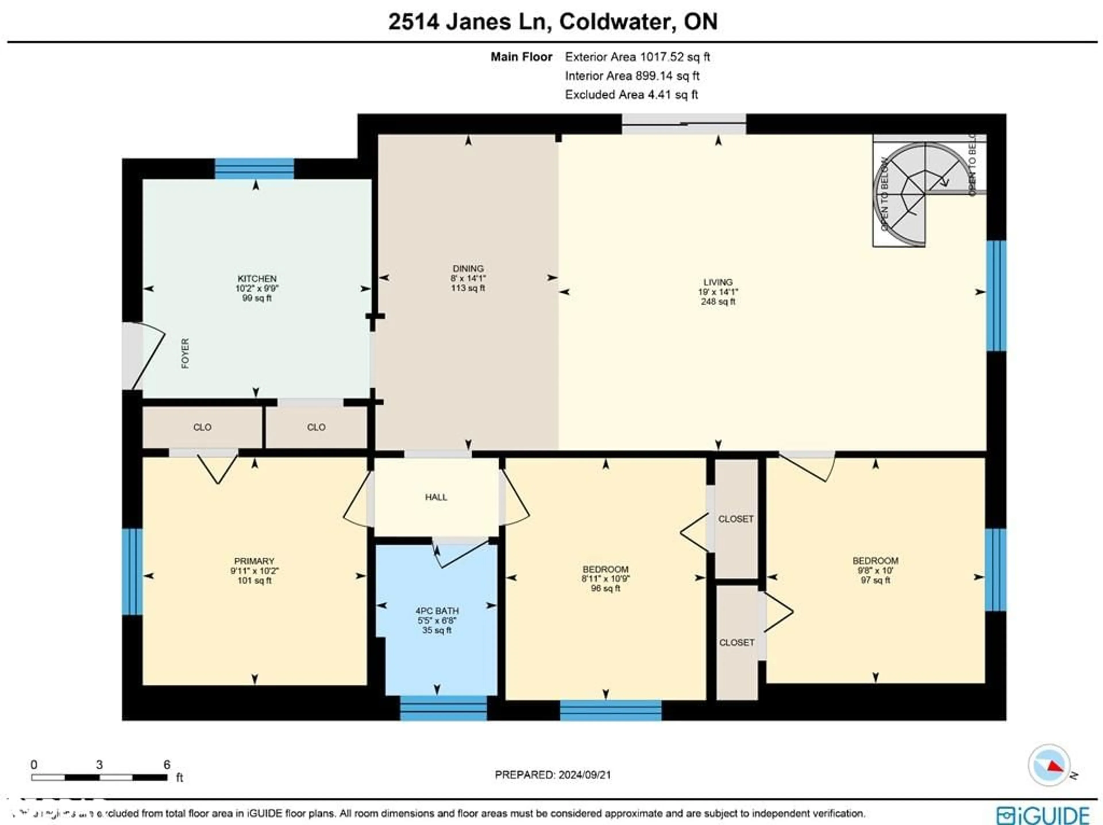 Floor plan for 2514 Janes Lane, Coldwater Ontario L0K 1E0