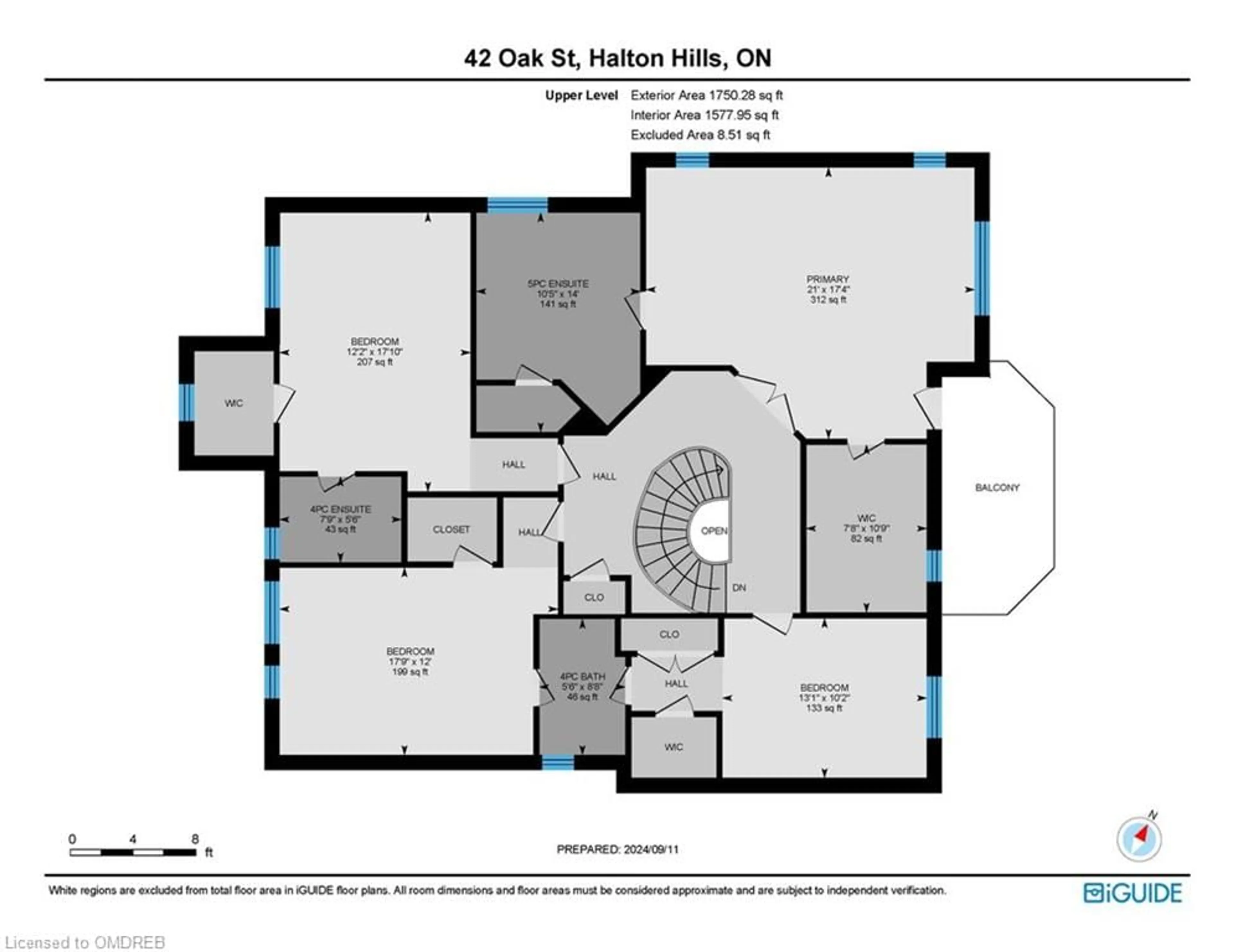 Floor plan for 42 Oak St, Georgetown Ontario L7G 5W8