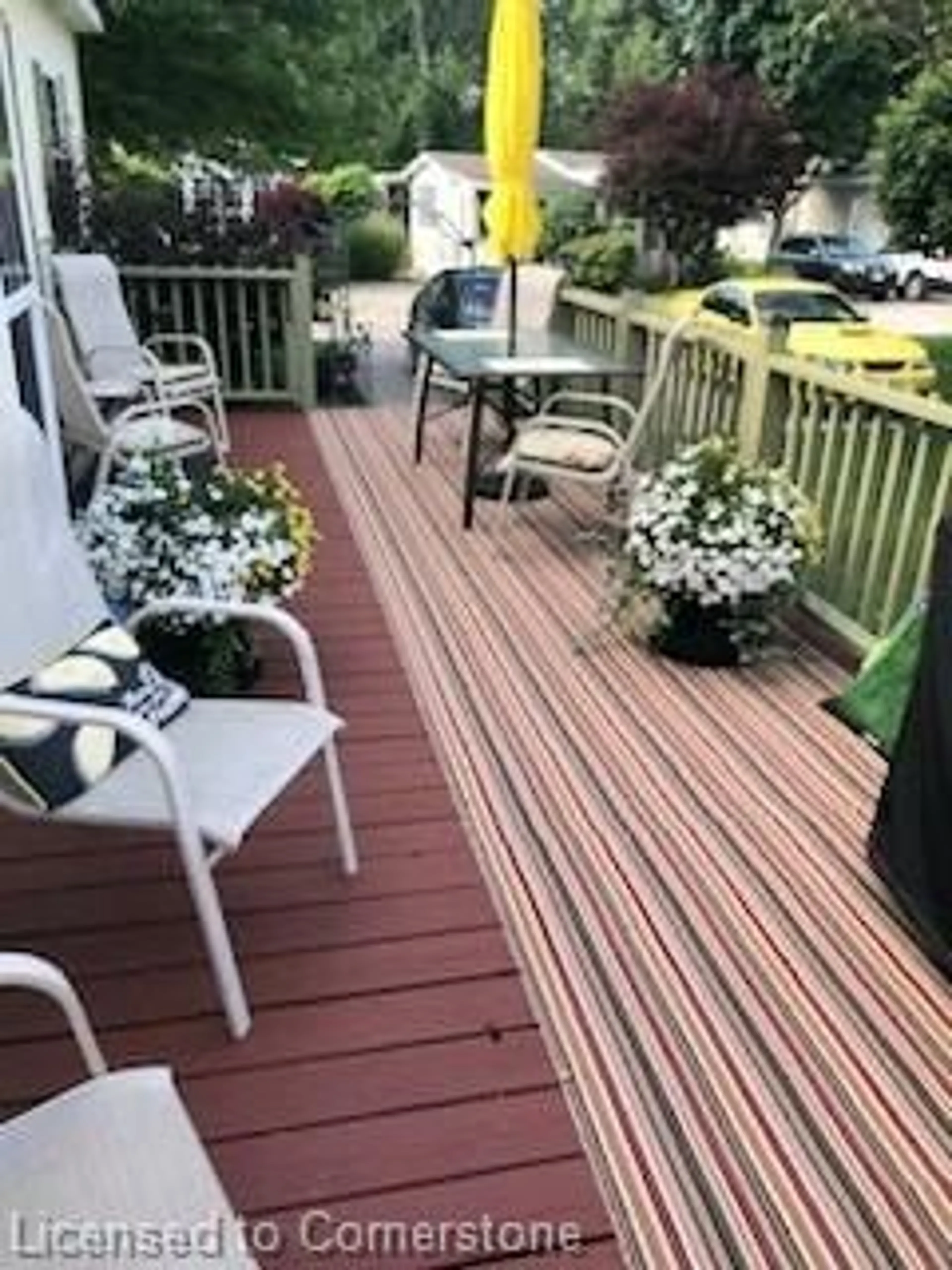 Patio, the fenced backyard for 77307 Bluewater Hwy #9, Bayfield Ontario N0M 1G0