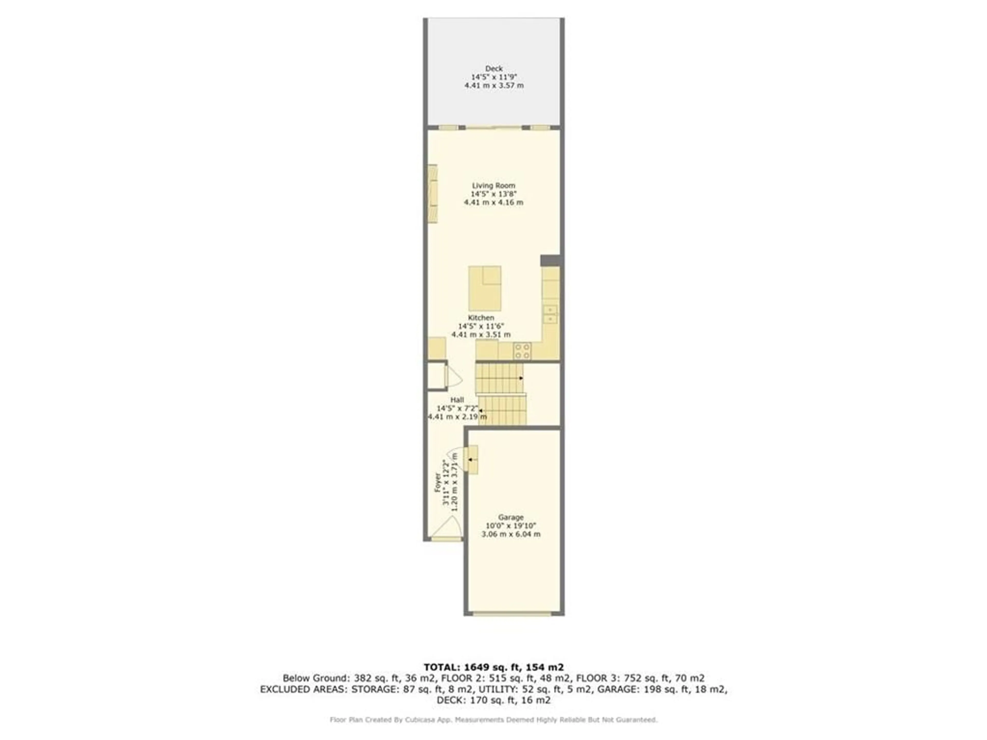 Floor plan for 57 Gibson Ave, Hamilton Ontario L8L 6J7