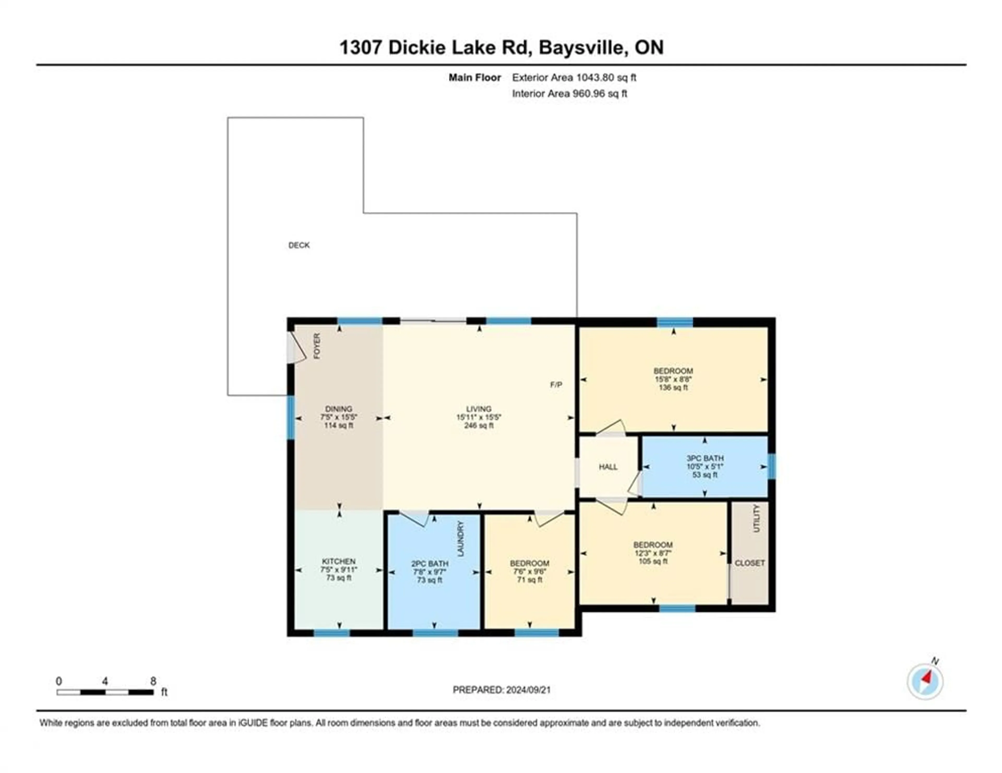 Floor plan for 1307 Dickie Lake Rd, Baysville Ontario P0B 1A0