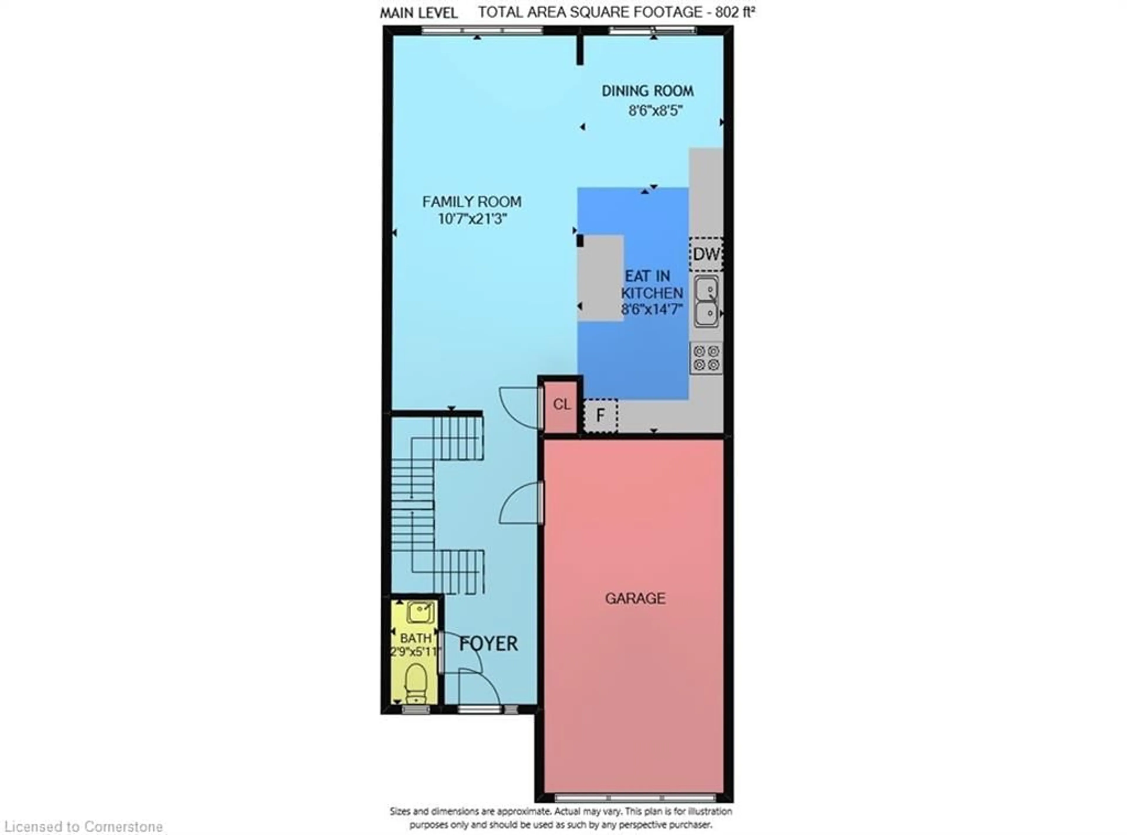 Floor plan for 242 Upper Mount Albion Rd #12, Stoney Creek Ontario L8J 0B1