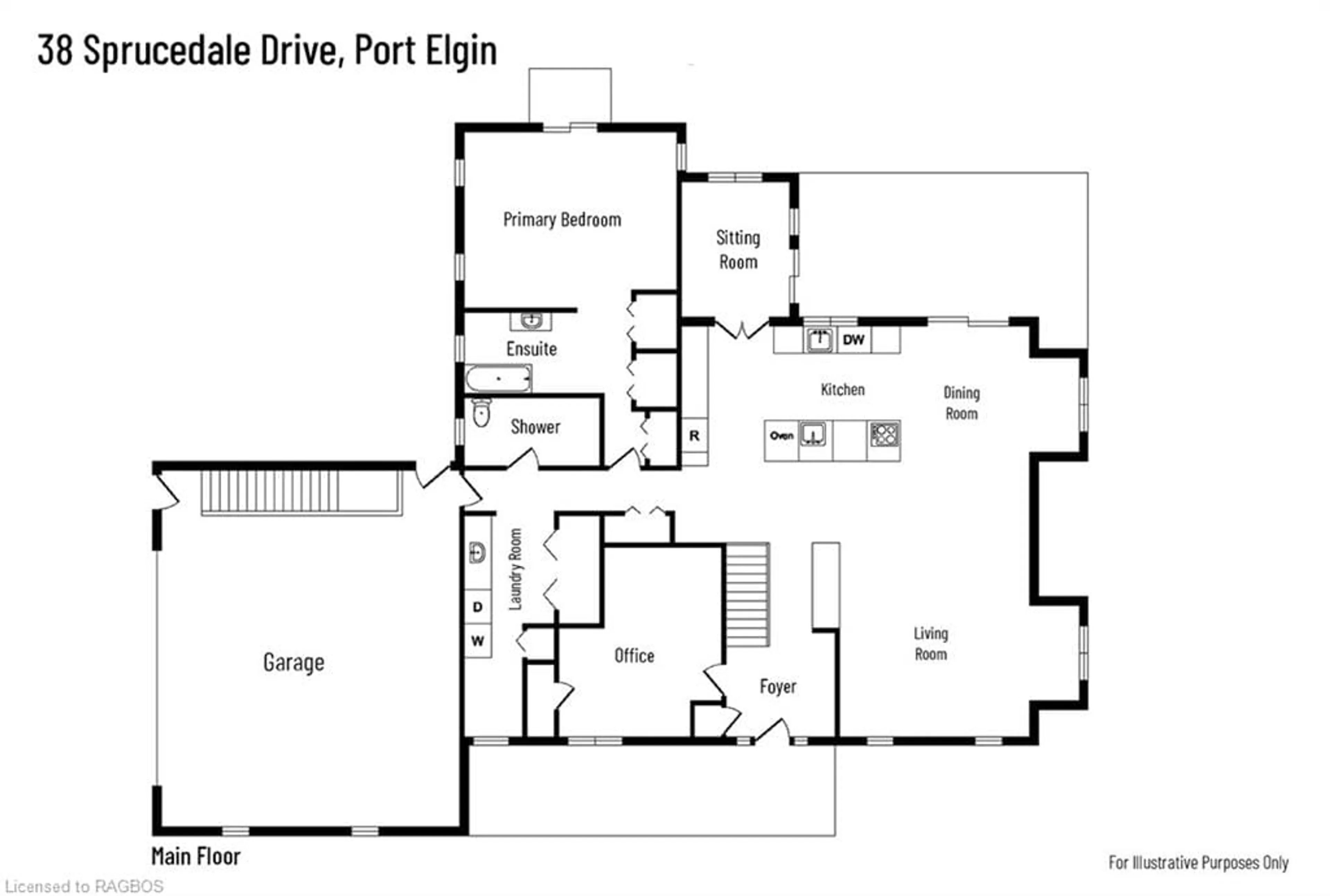 Floor plan for 38 Sprucedale Dr, Kincardine Ontario N0H 2C5