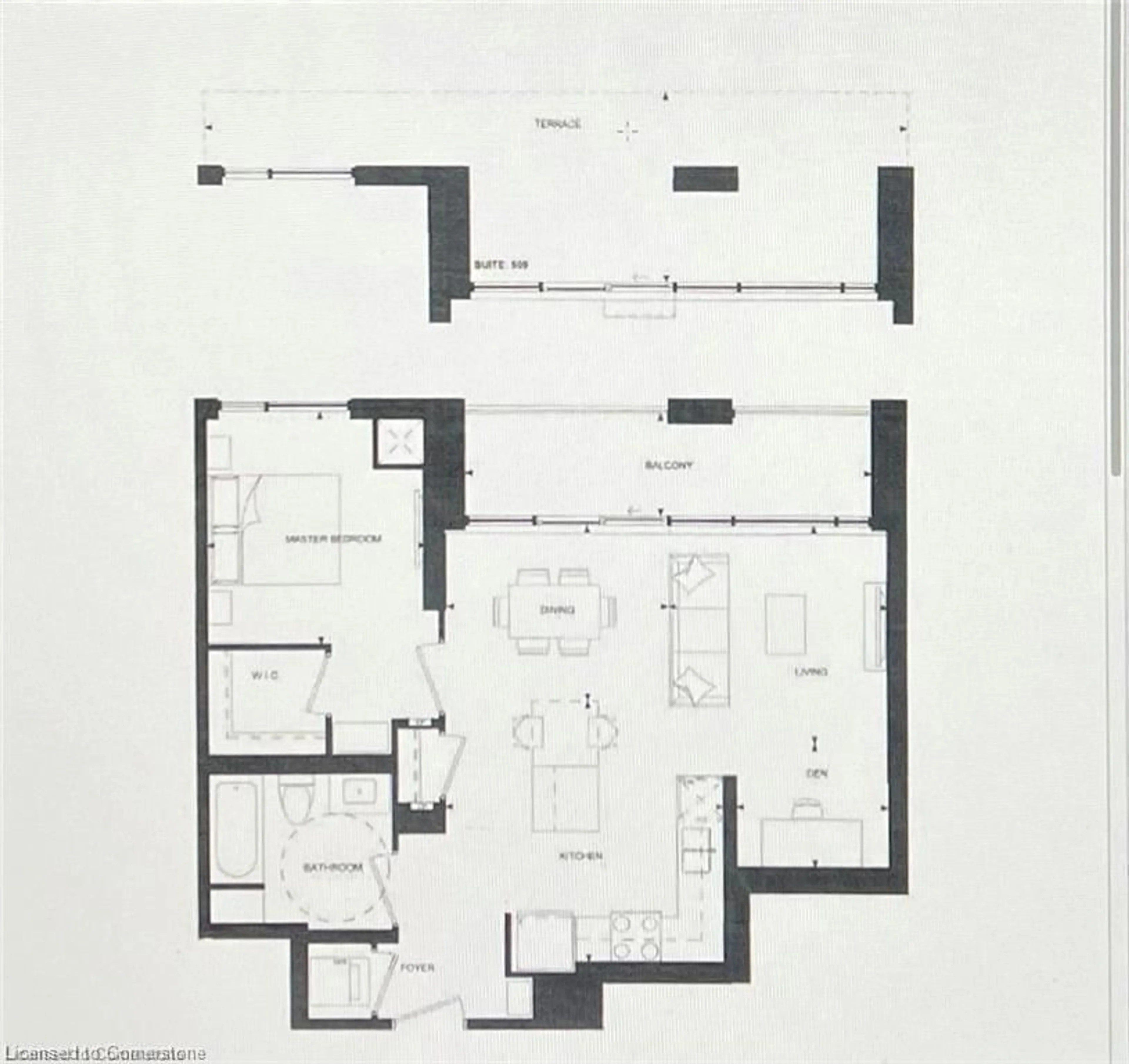 Floor plan for 55 Duke St #1210, Kitchener Ontario N2H 0C9