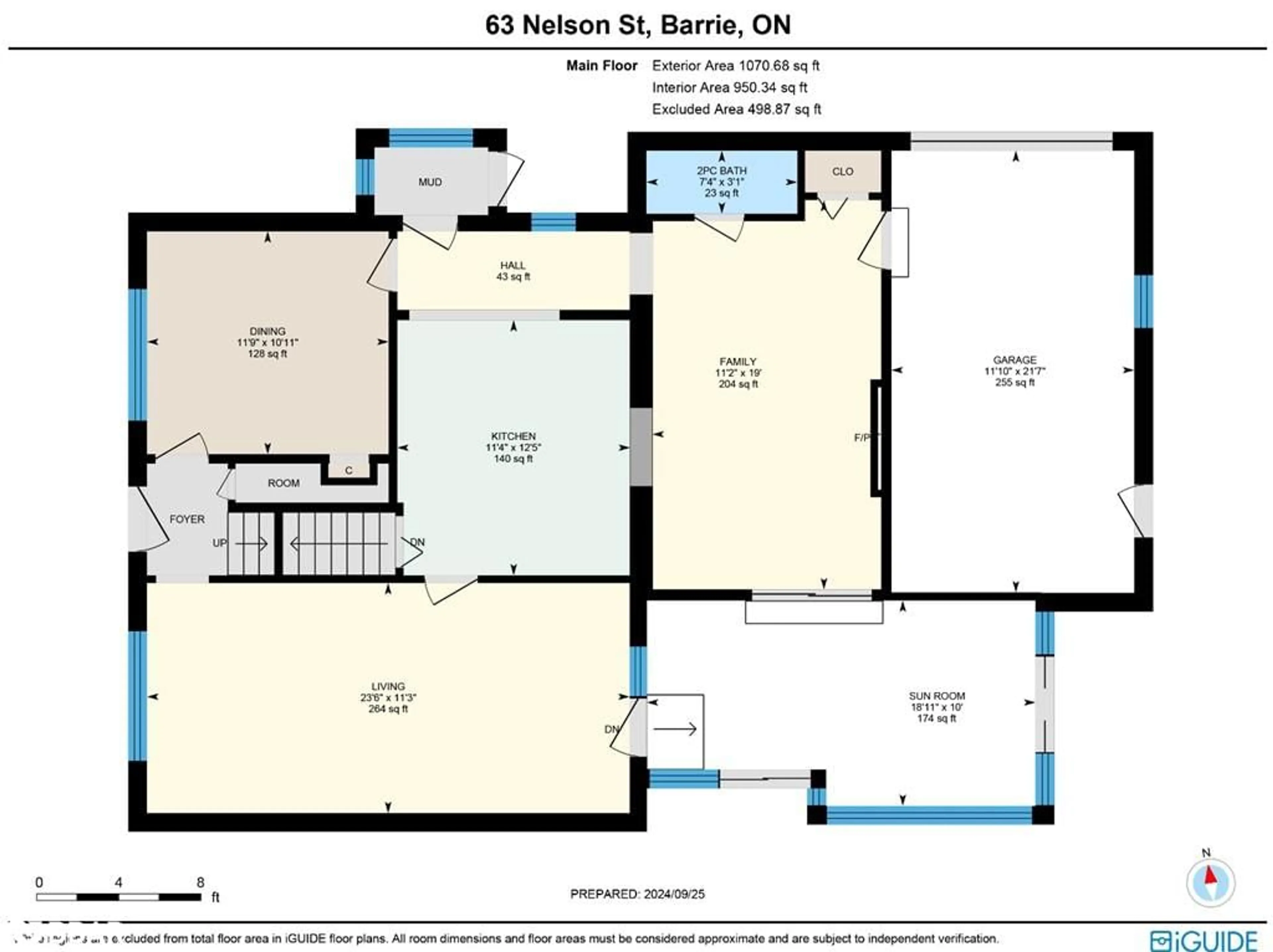 Floor plan for 63 Nelson St, Barrie Ontario L4M 4K1