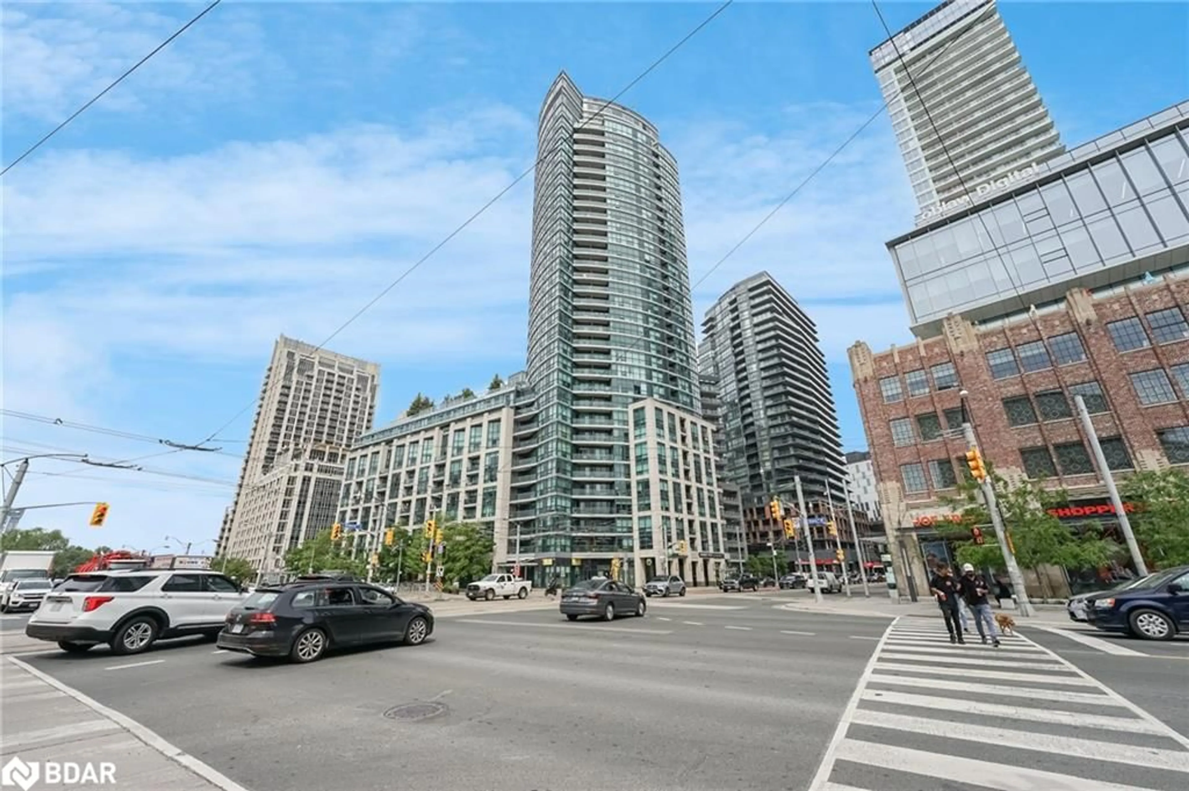 A pic from exterior of the house or condo, the street view for 600 Fleet St #2504, Toronto Ontario M5V 1B7