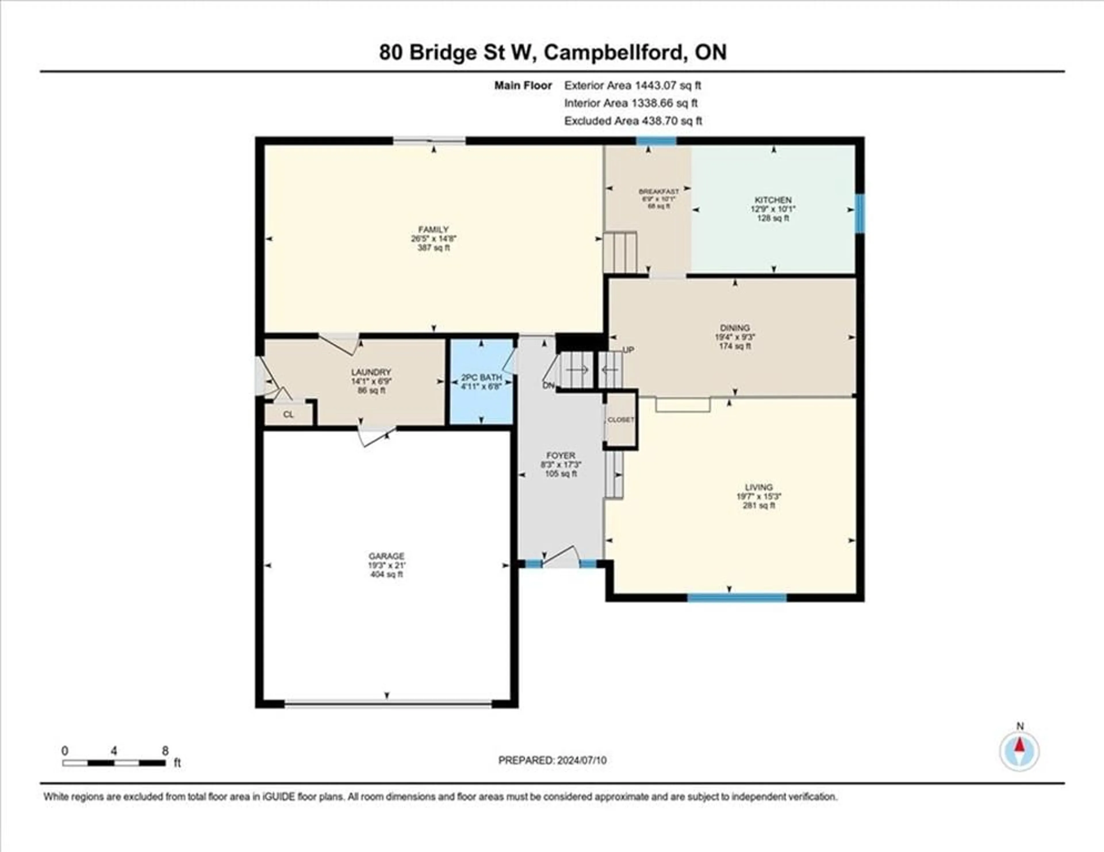 Floor plan for 80 Bridge St, Campbellford Ontario K0L 1L0