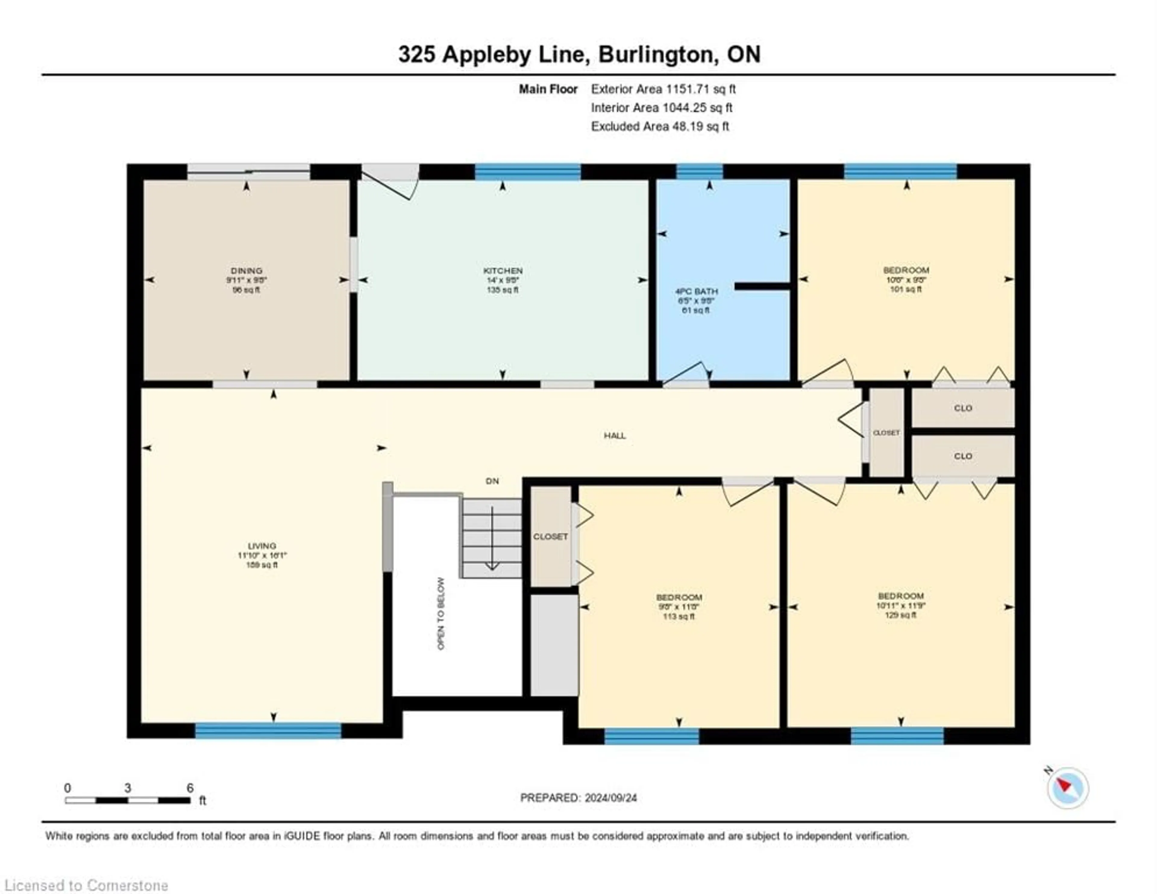 Floor plan for 325 Appleby Line, Burlington Ontario L7L 2X6