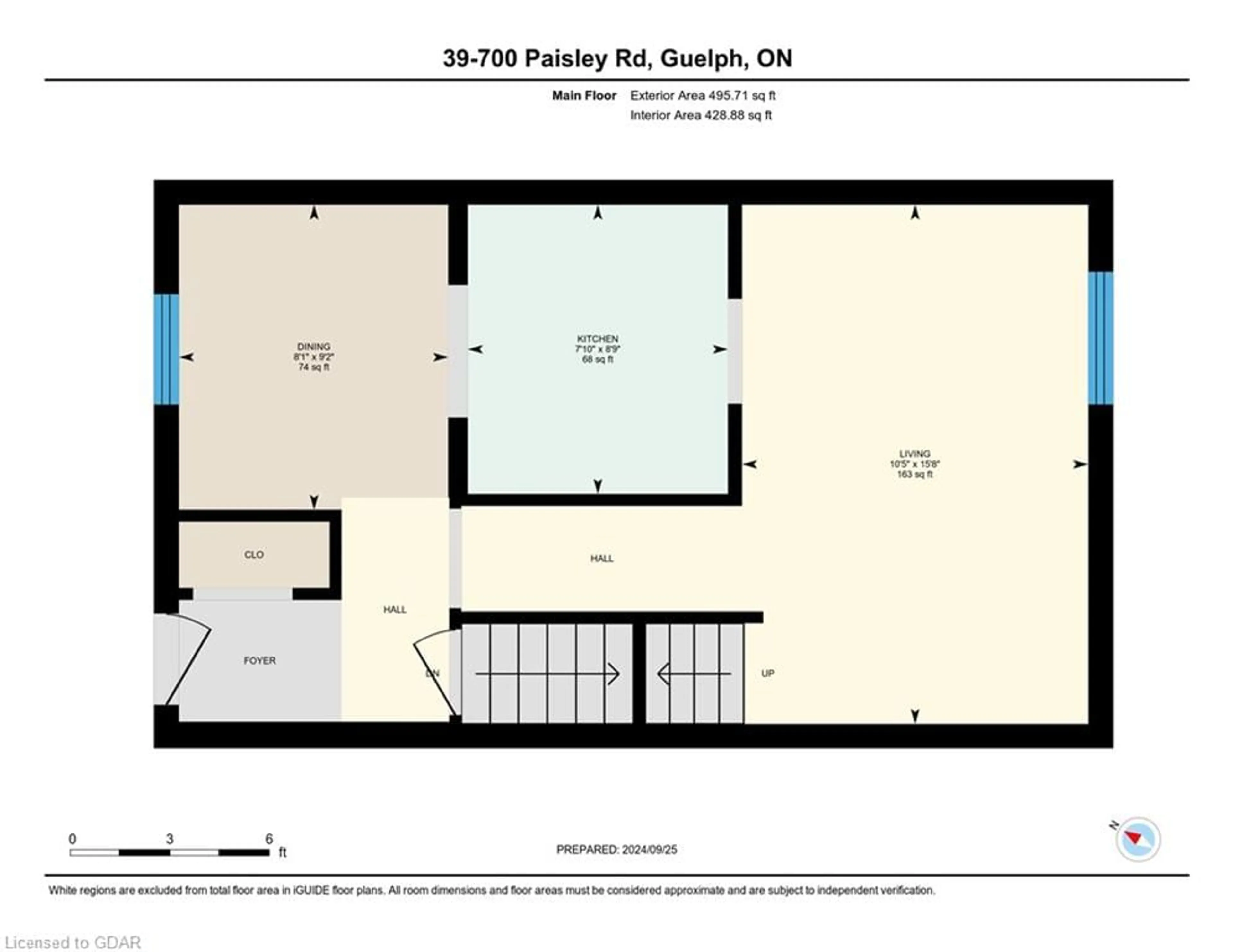 Floor plan for 700 Paisley Rd #39, Guelph Ontario N1K 1A3