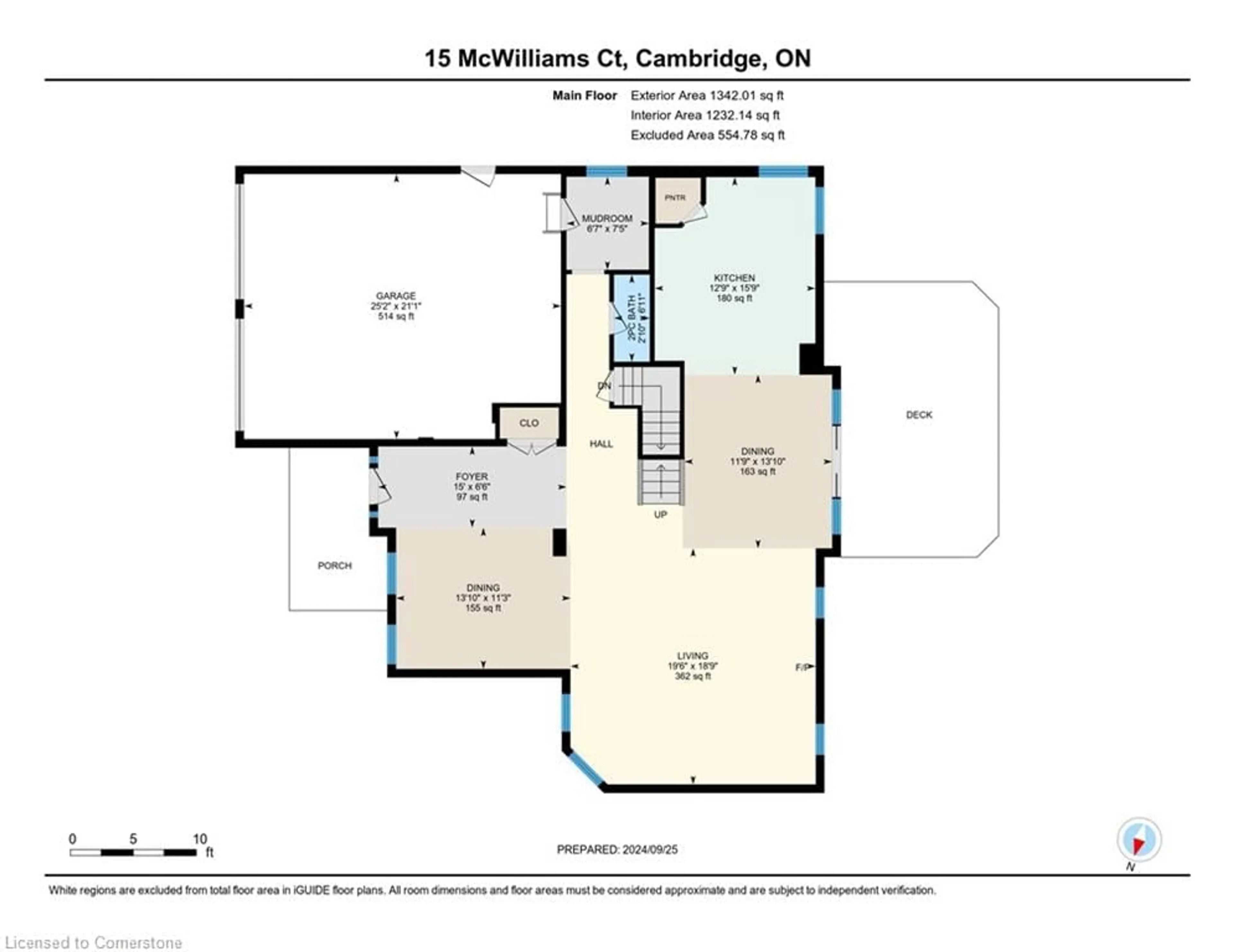 Floor plan for 15 Mcwilliams Crt, Cambridge Ontario N1P 0A9