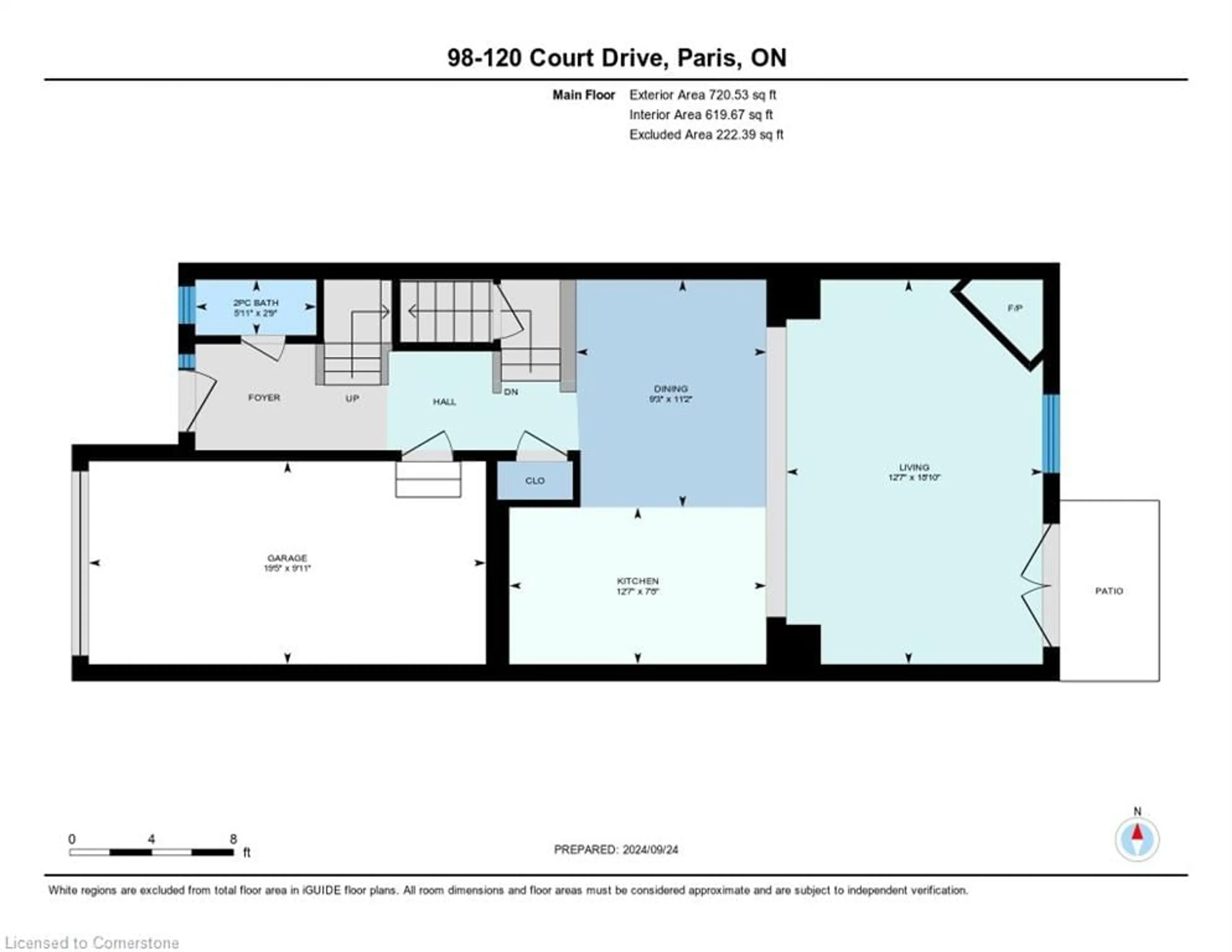 Floor plan for 120 Court Dr #98, Paris Ontario N3L 4G7