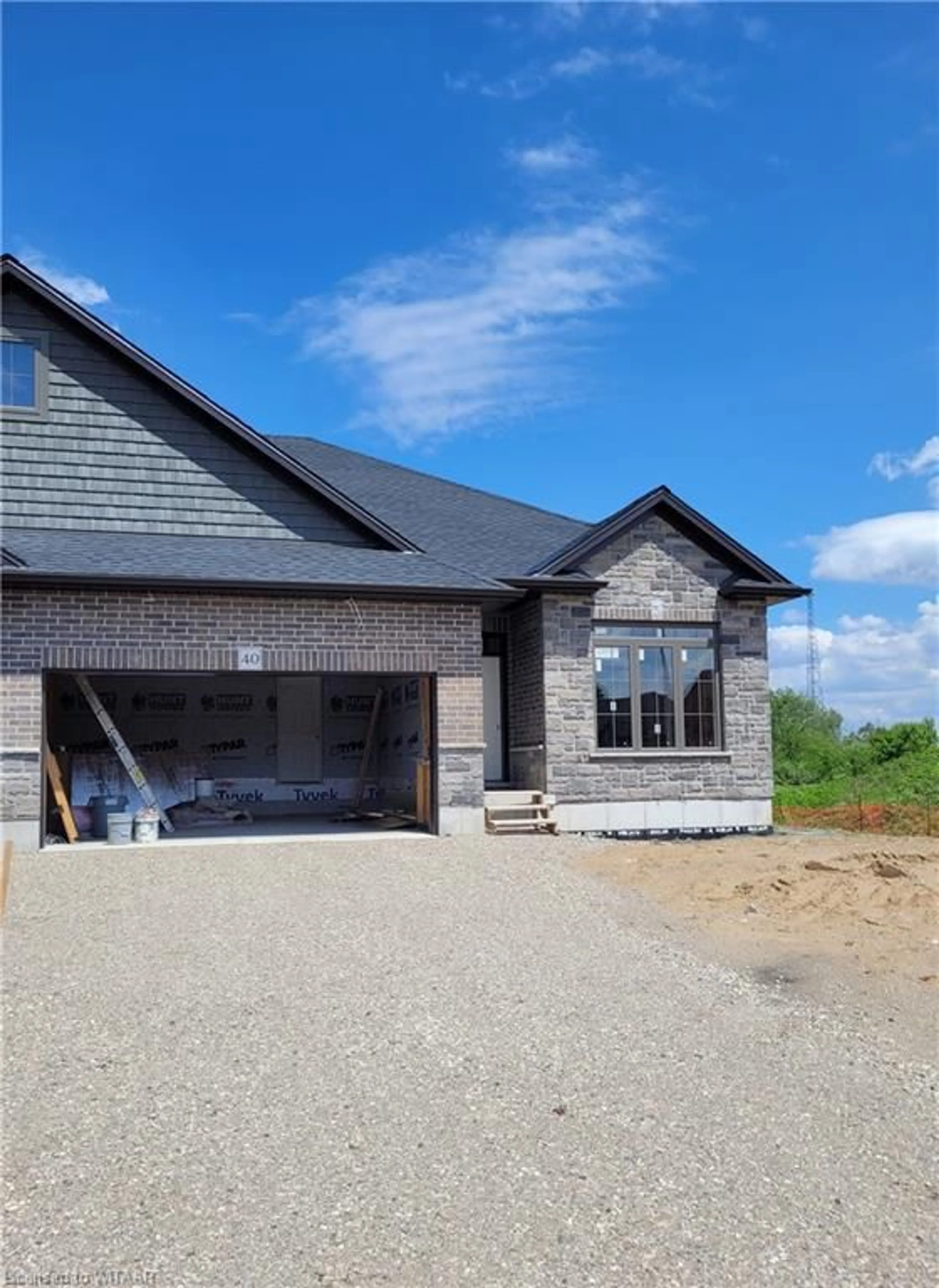 Home with brick exterior material for 40 Matheson Cres, Innerkip Ontario N0J 1M0