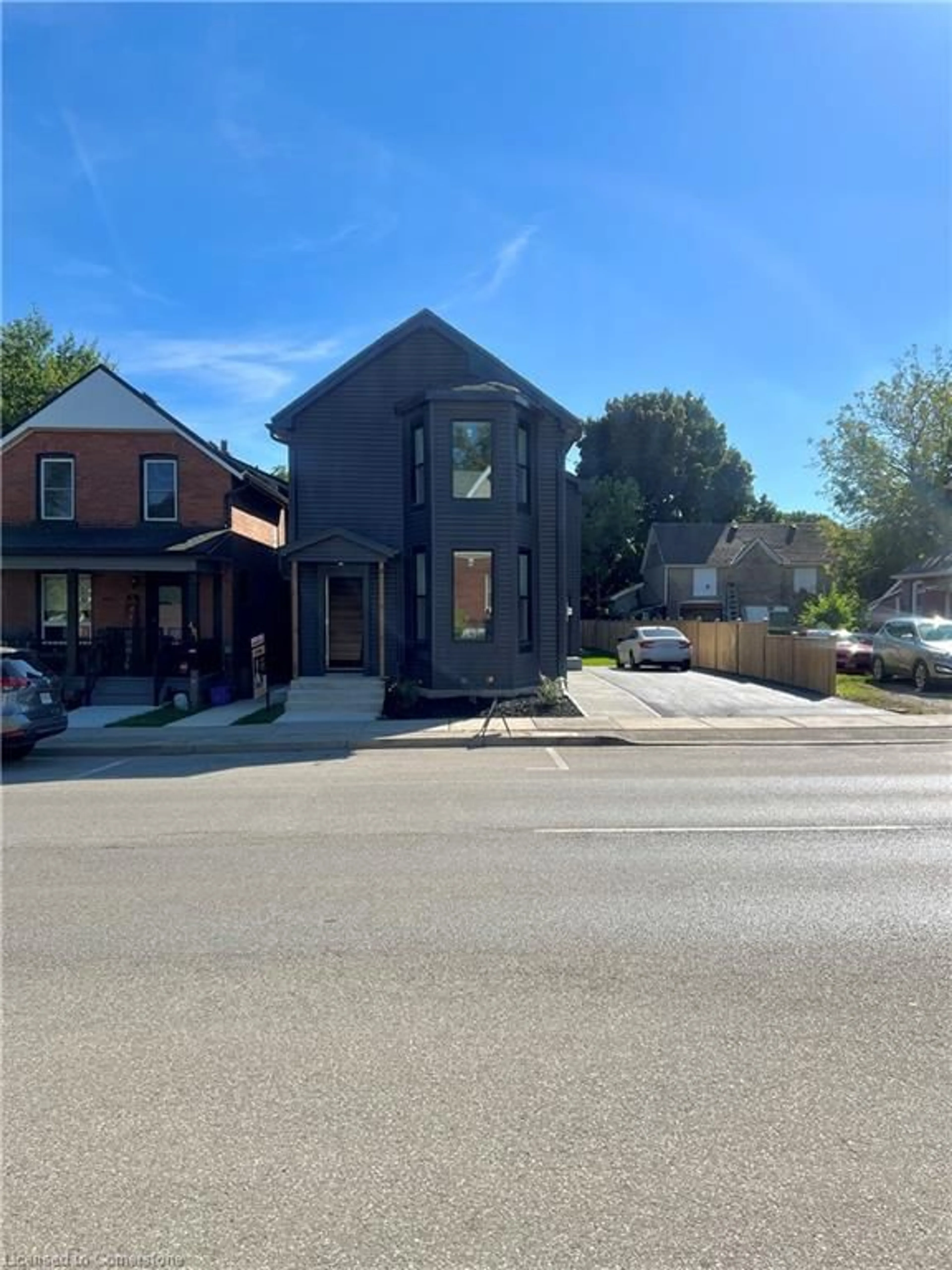 Frontside or backside of a home, the street view for 489 Colborne St, Brantford Ontario N3S 3N9