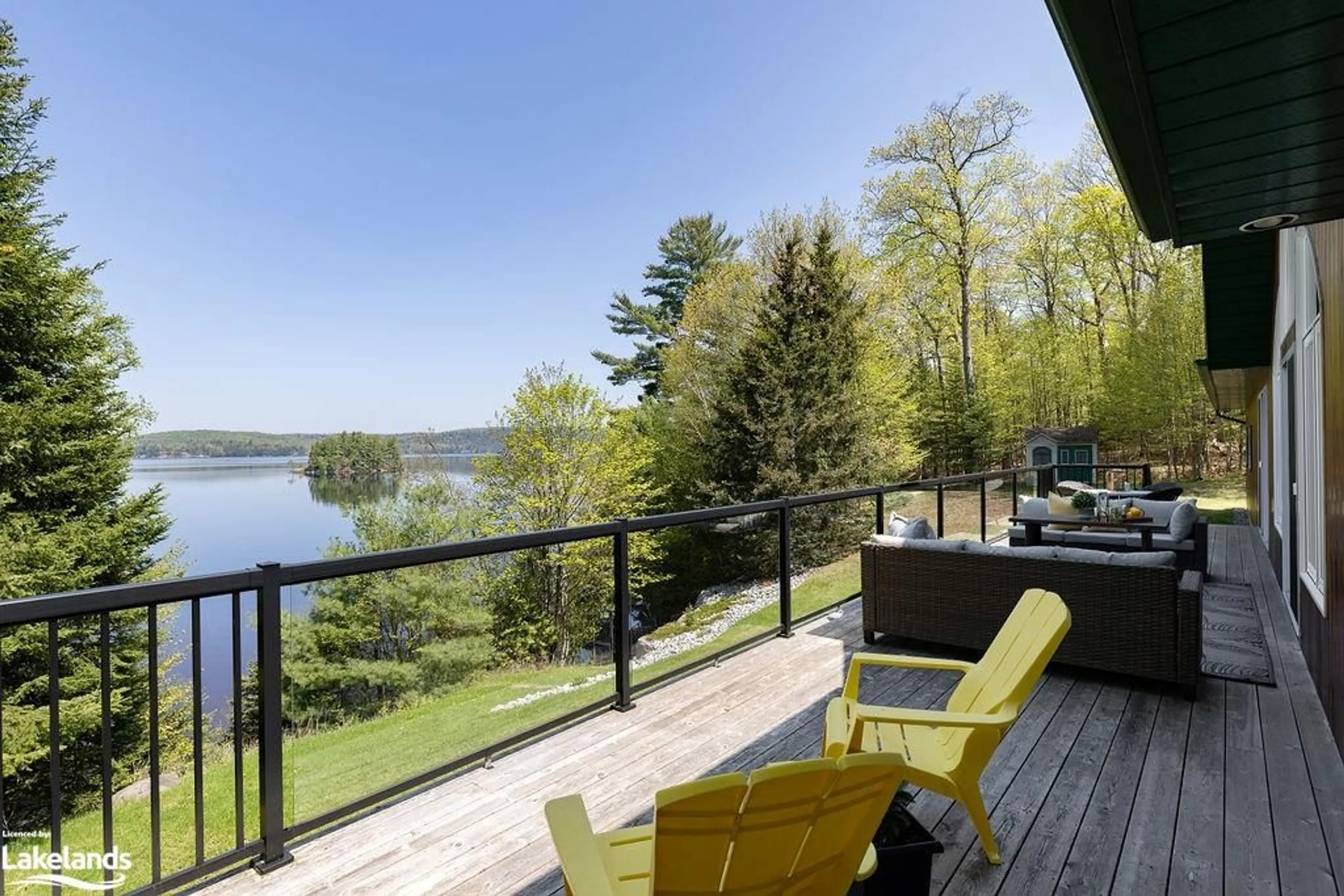 Patio, cottage for 200 Edgemere Rd, Port Sydney Ontario P0B 1L0