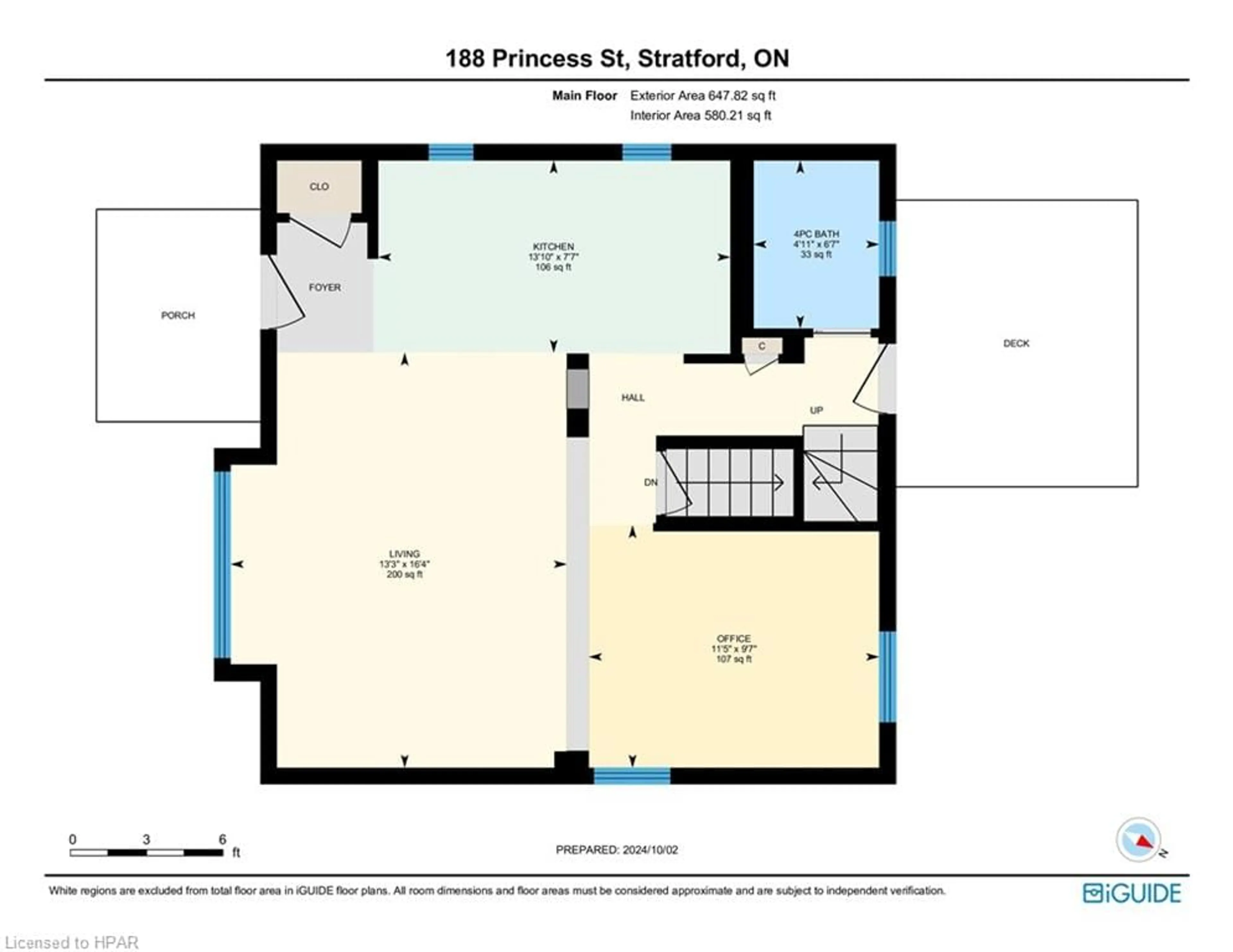 Floor plan for 188 Princess St, Stratford Ontario N5A 6E1