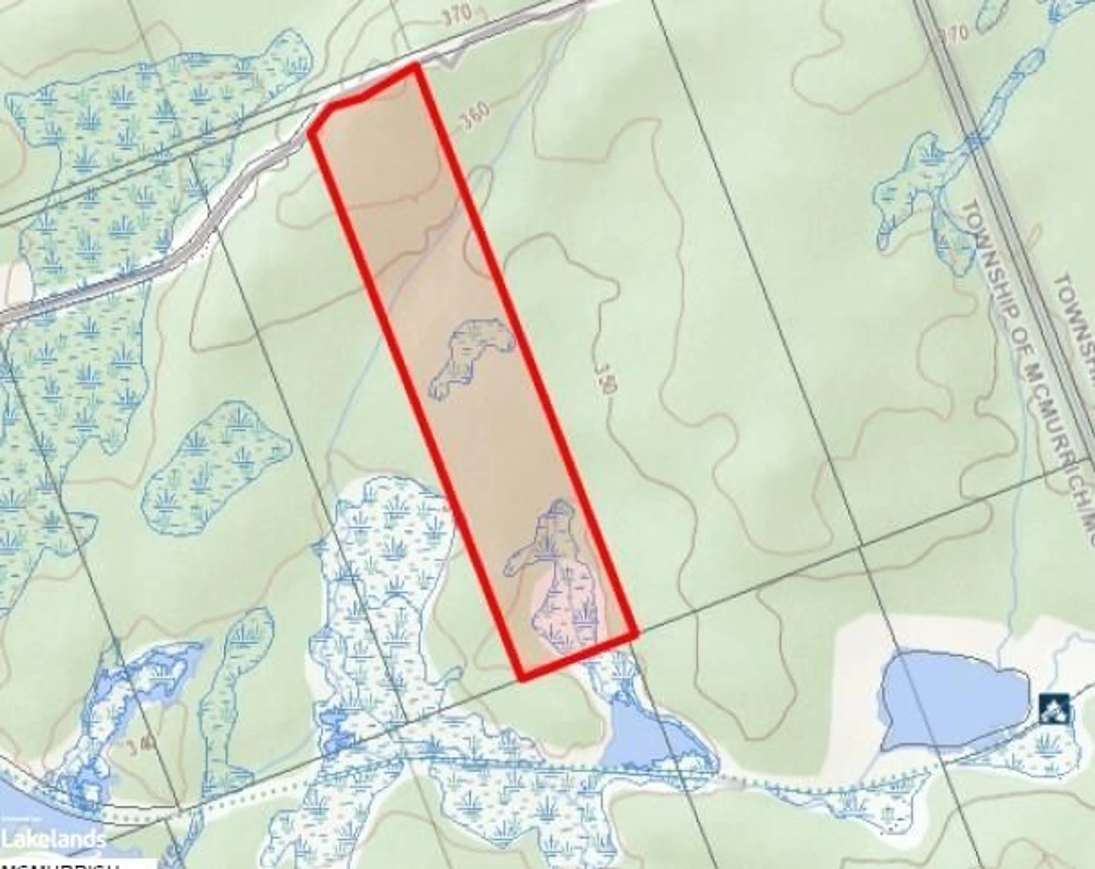 Picture of a map for 0 Star Lake Rd, Sprucedale Ontario P0A 1Y0