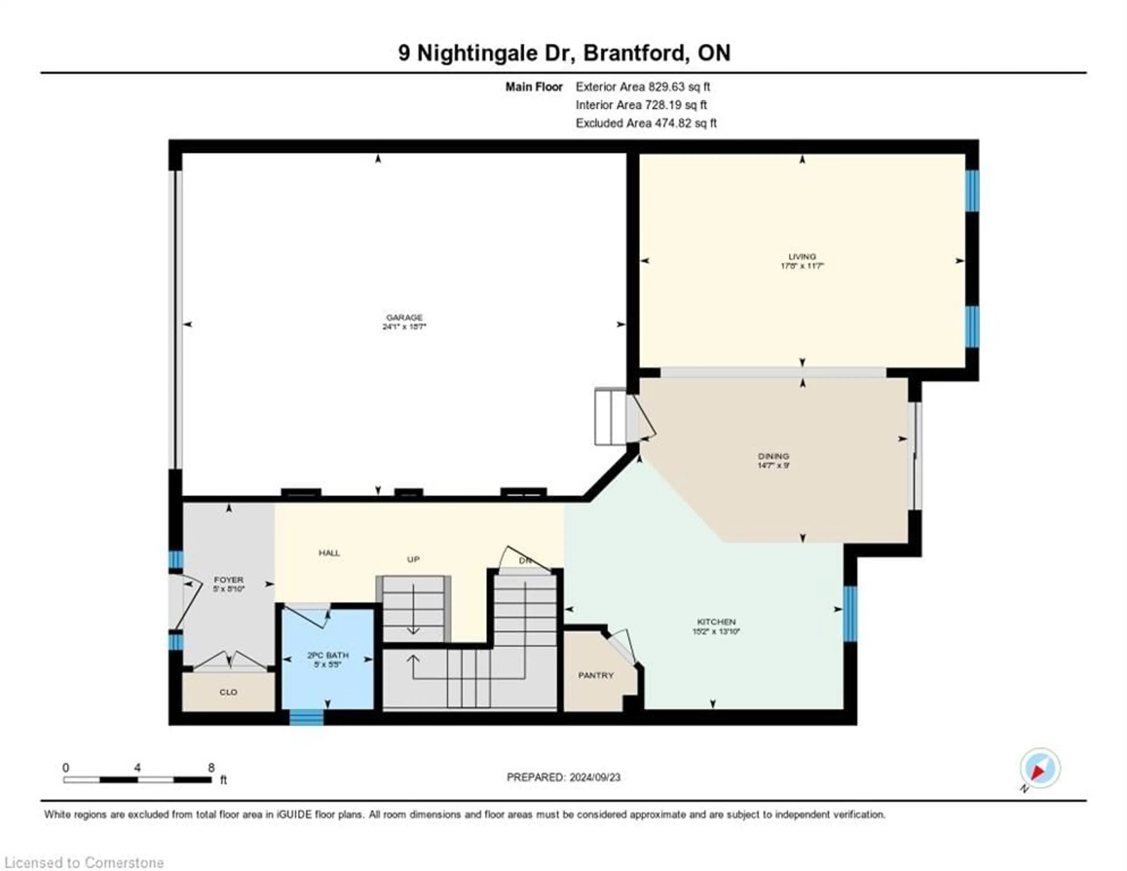 Floor plan for 9 Nightingale Dr, Brantford Ontario N3T 0G2