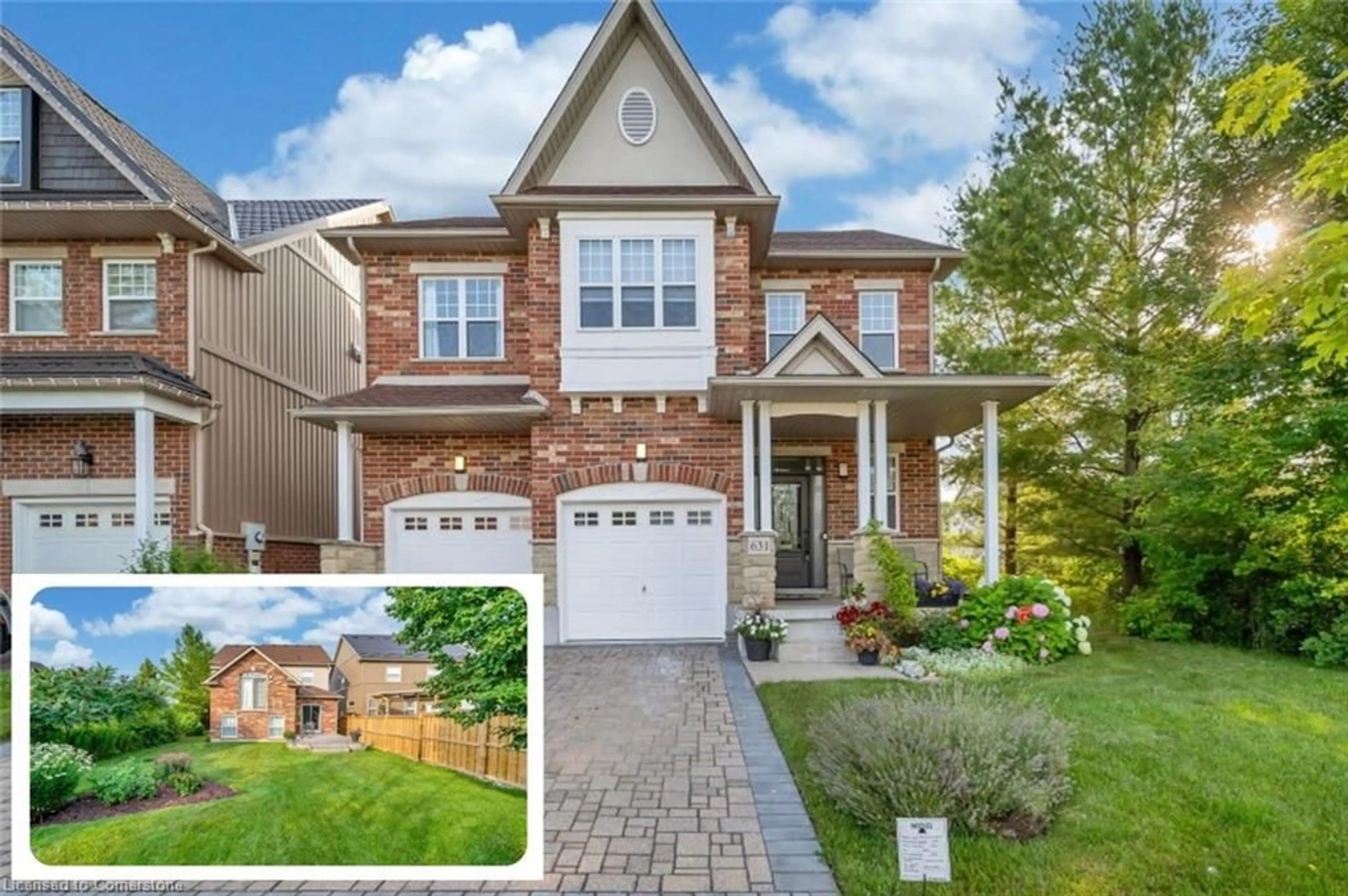 Home with brick exterior material for 631 Frieburg Dr, Waterloo Ontario N2T 2Y2