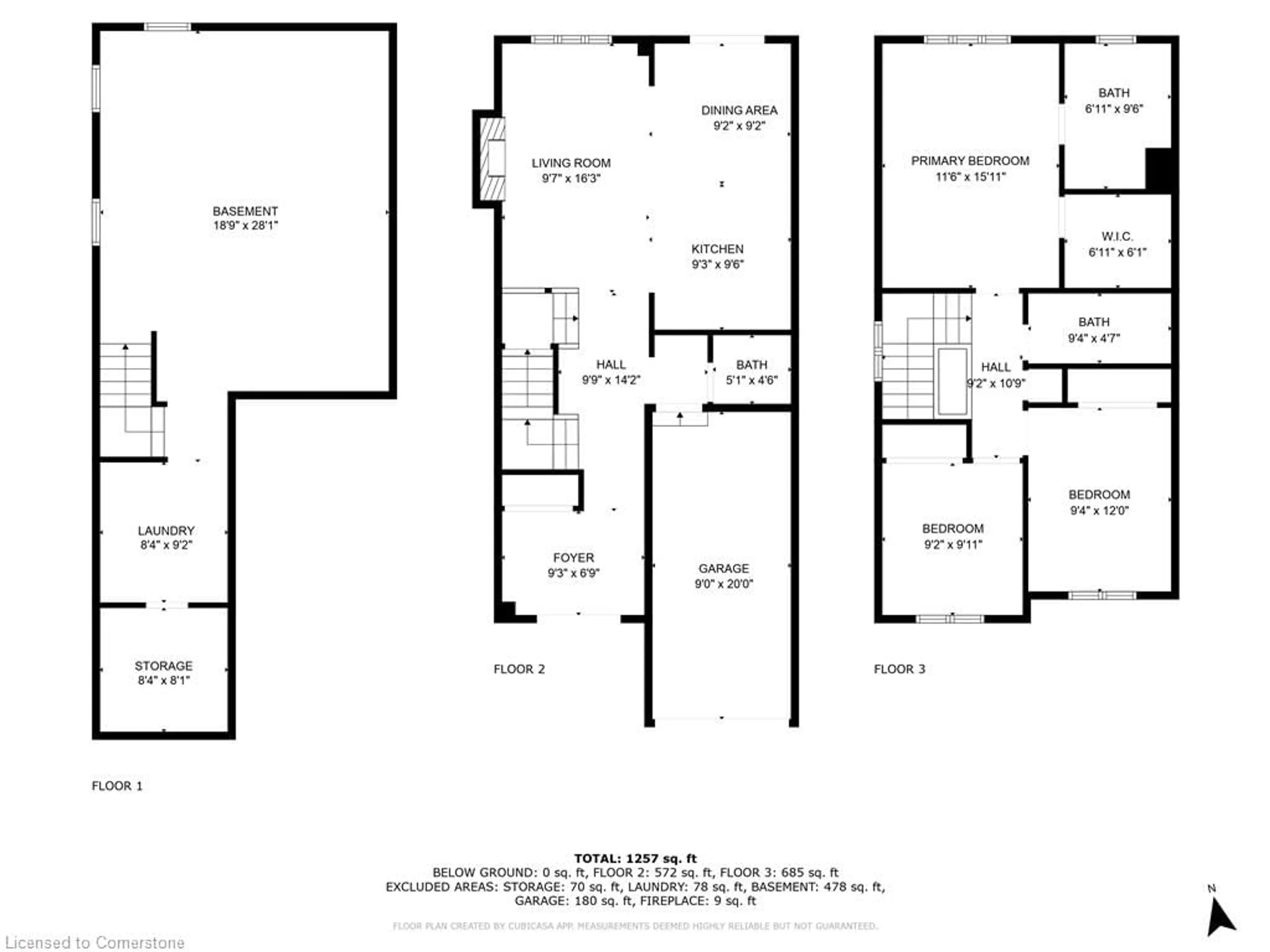 Floor plan for 103 Summerberry Way, Hamilton Ontario L9B 0G1