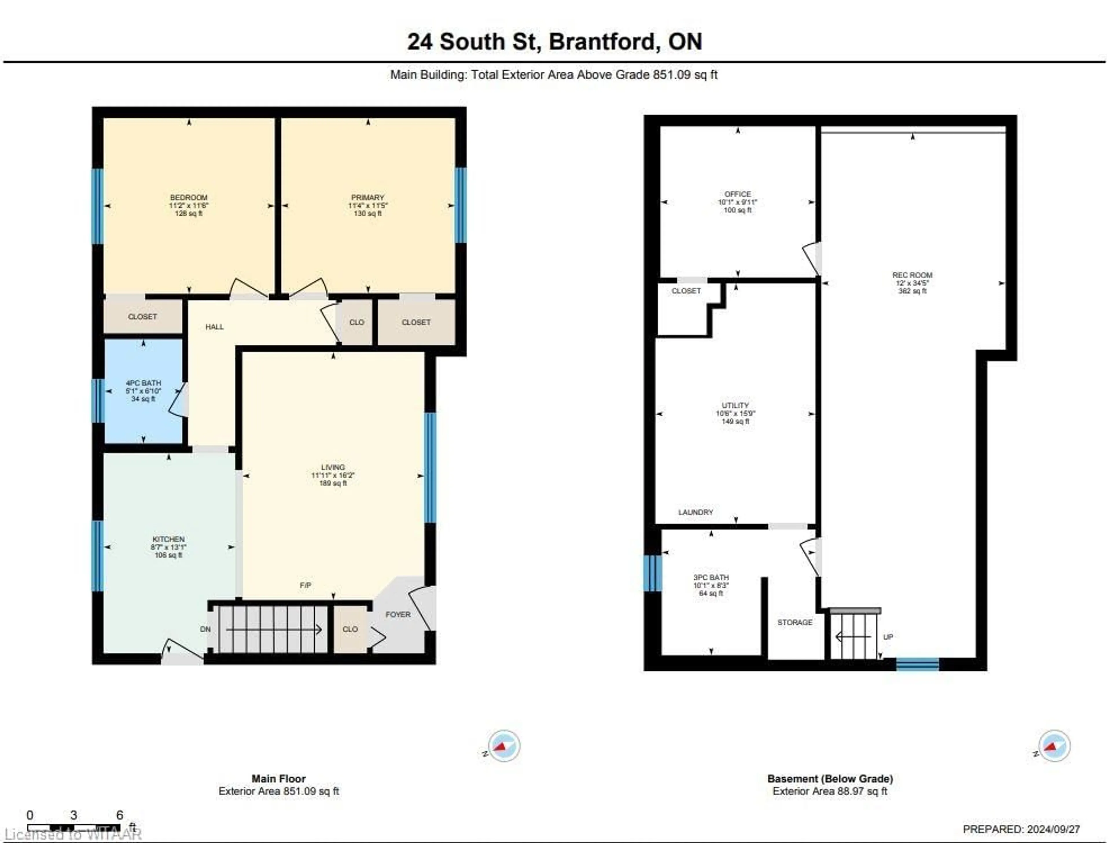 Floor plan for 24 South St, Brantford Ontario N3S 2Z1