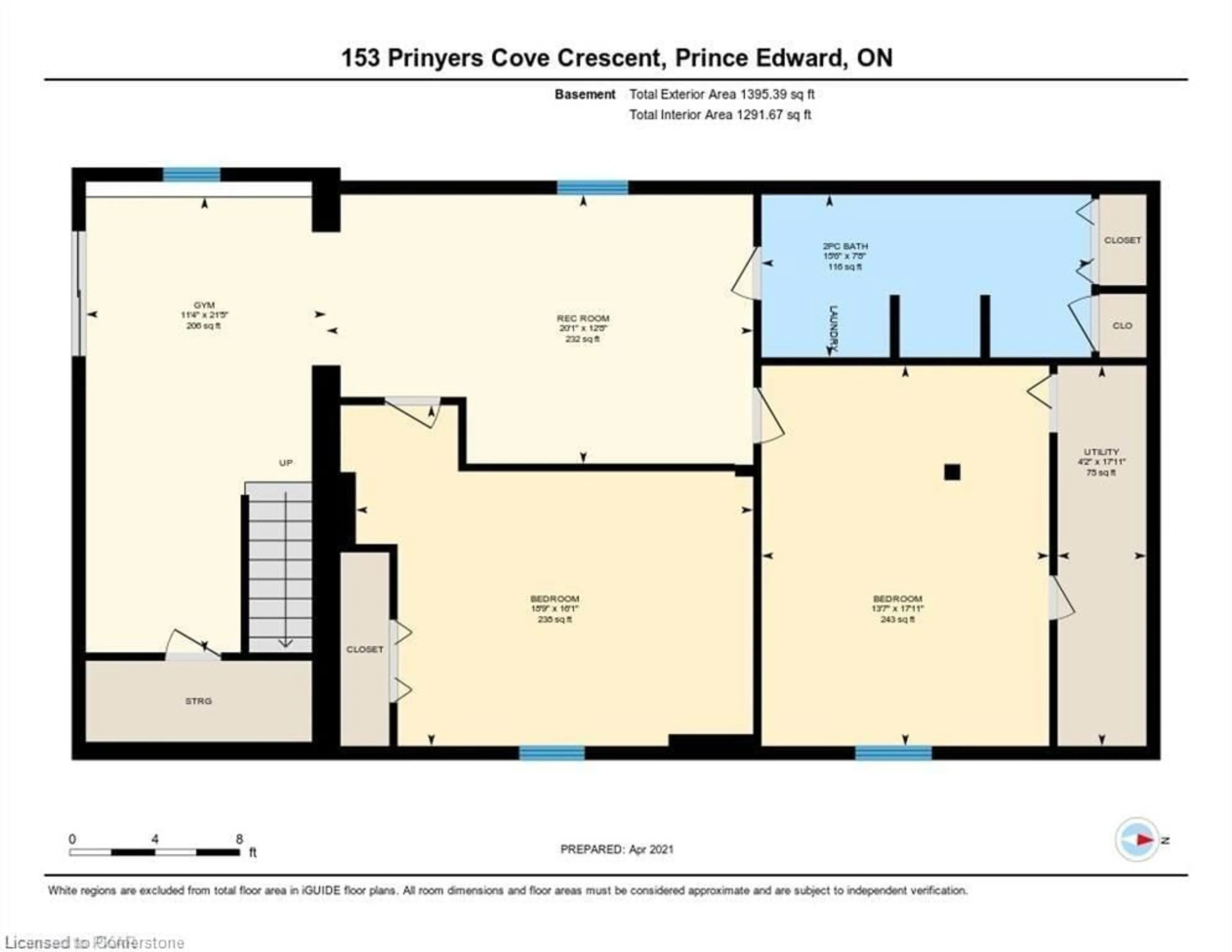 Floor plan for 153 Prinyers Cove Cres, Picton Ontario K0K 2T0