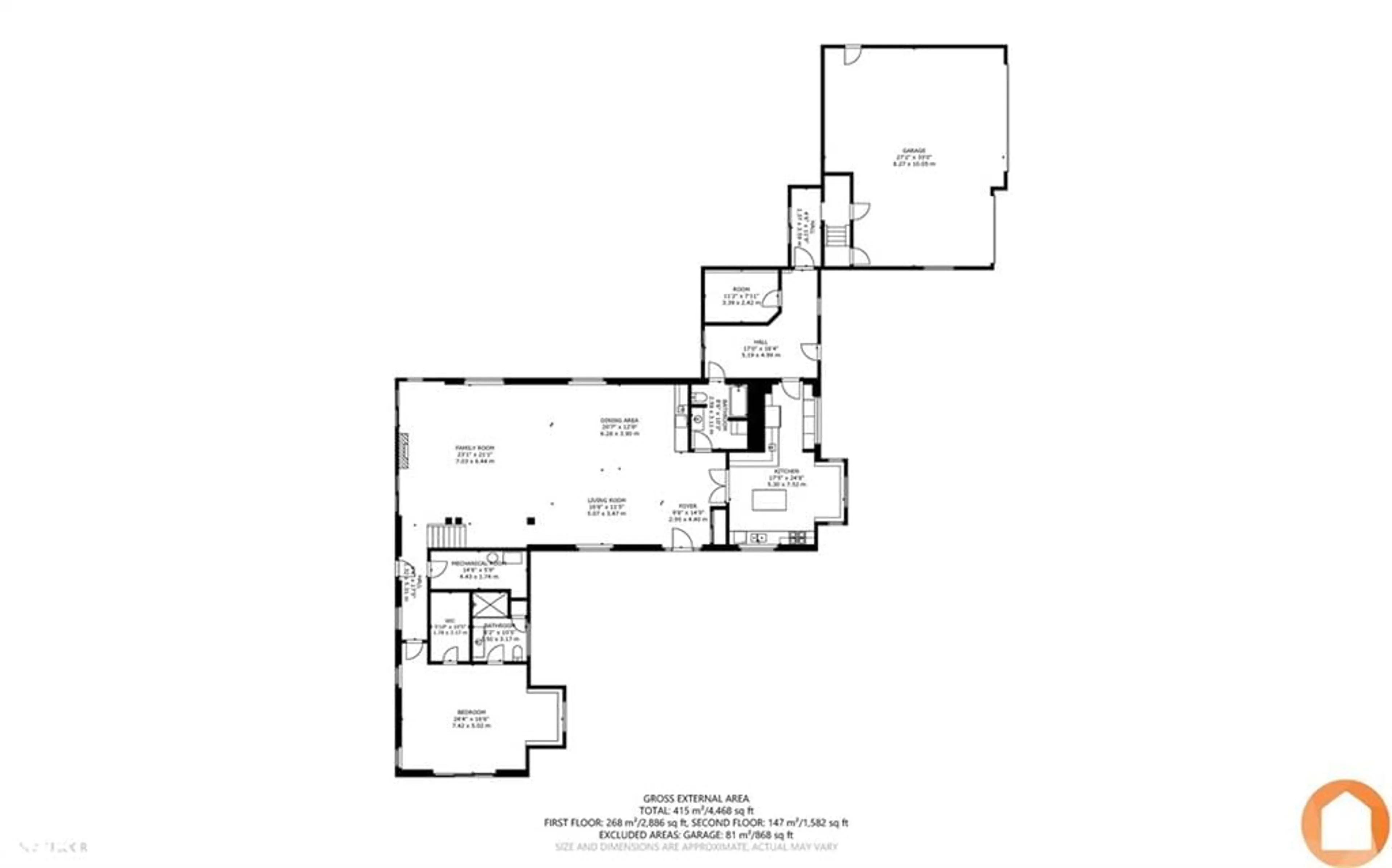 Floor plan for 1889 Melrose Rd, Marysville Ontario K0K 2N0