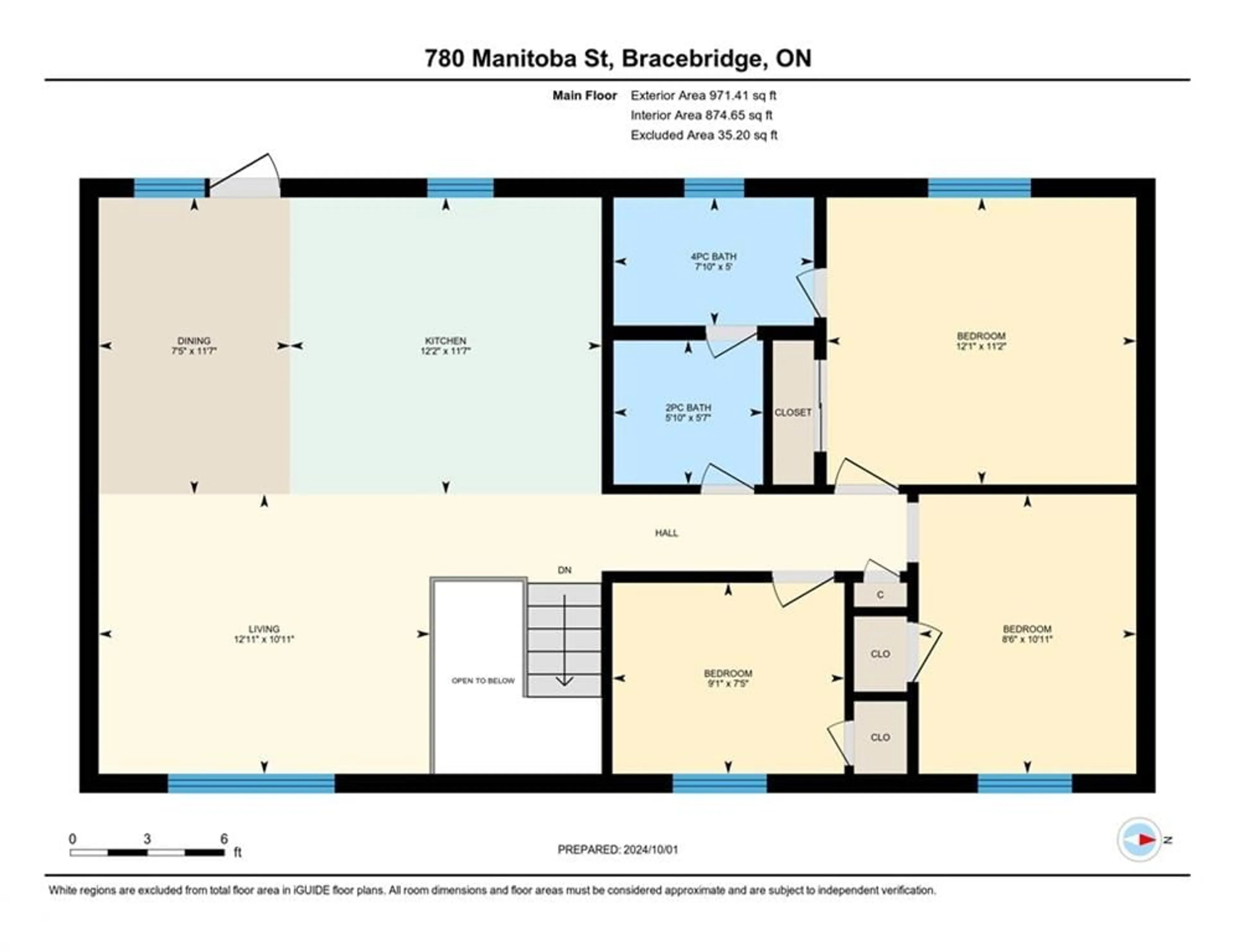 Floor plan for 780 Manitoba St, Bracebridge Ontario P1L 0K8