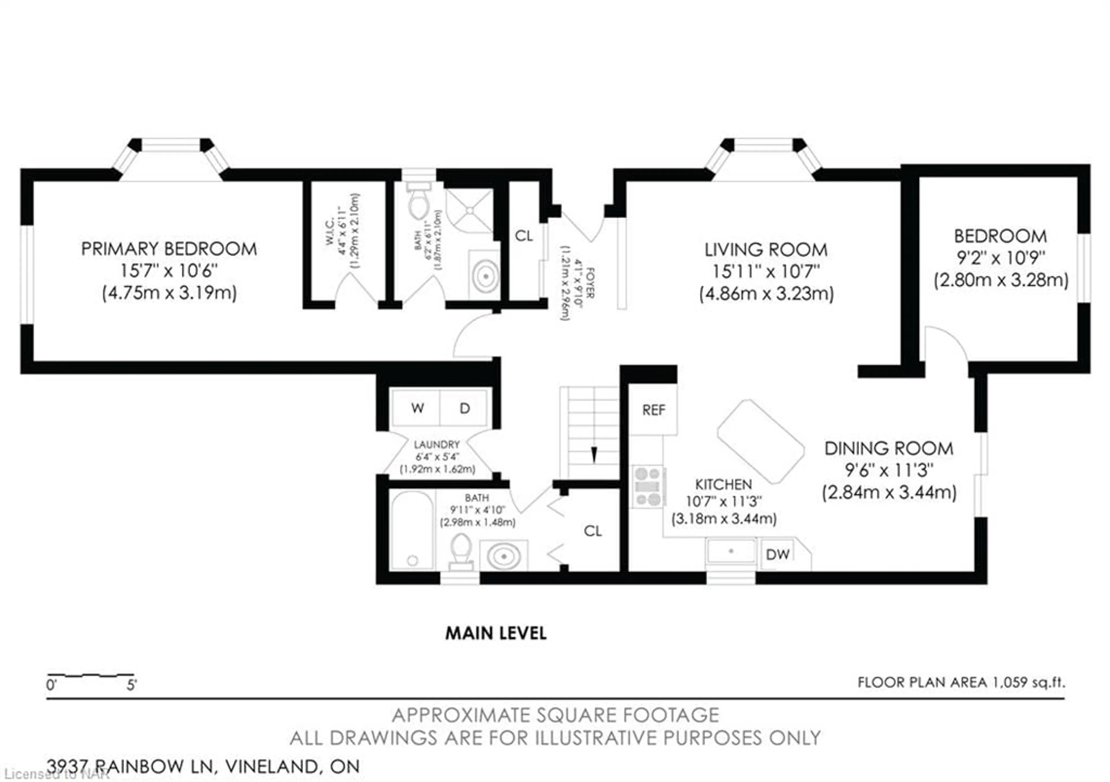 Floor plan for 3937 Rainbow Lane, Vineland Ontario L0R 2C0