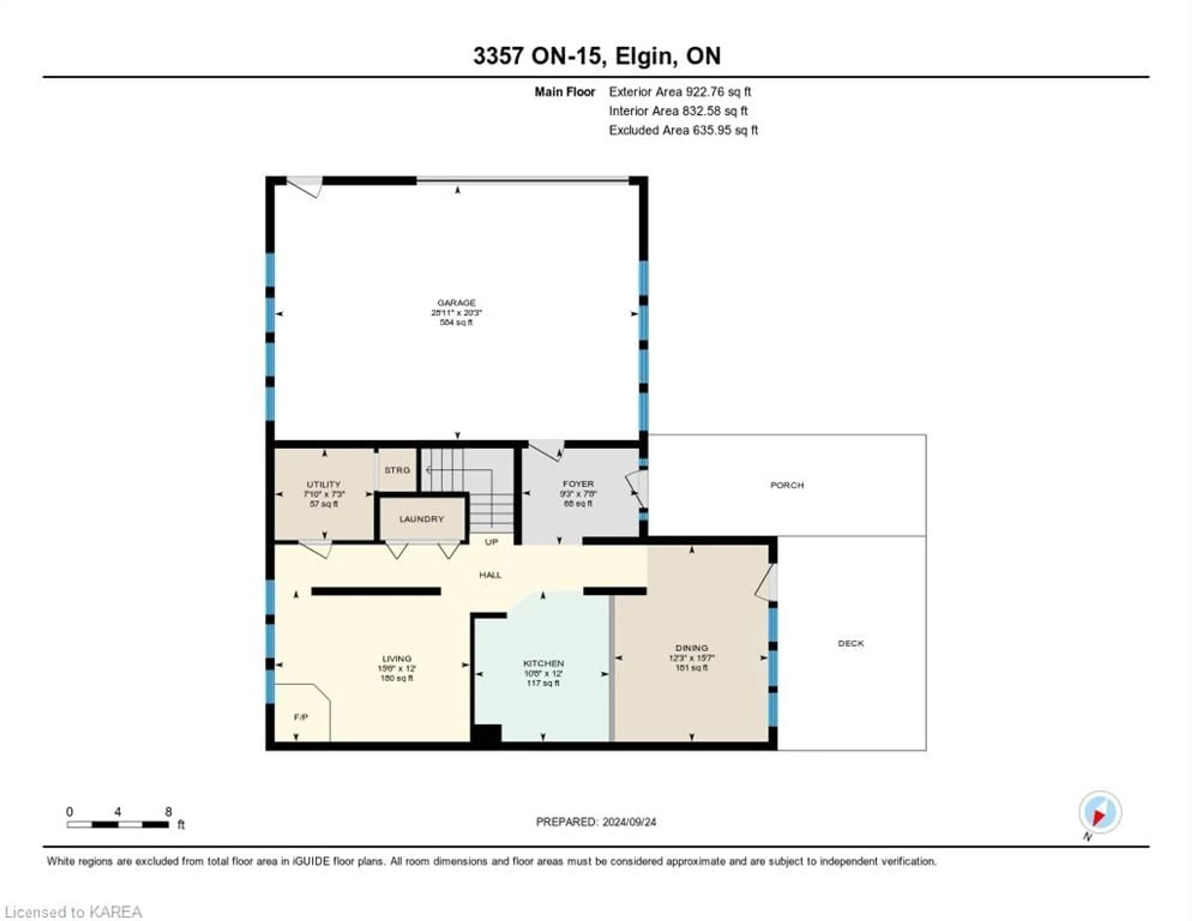 Floor plan for 3357 15 Hwy, Elgin Ontario K0G 1E0