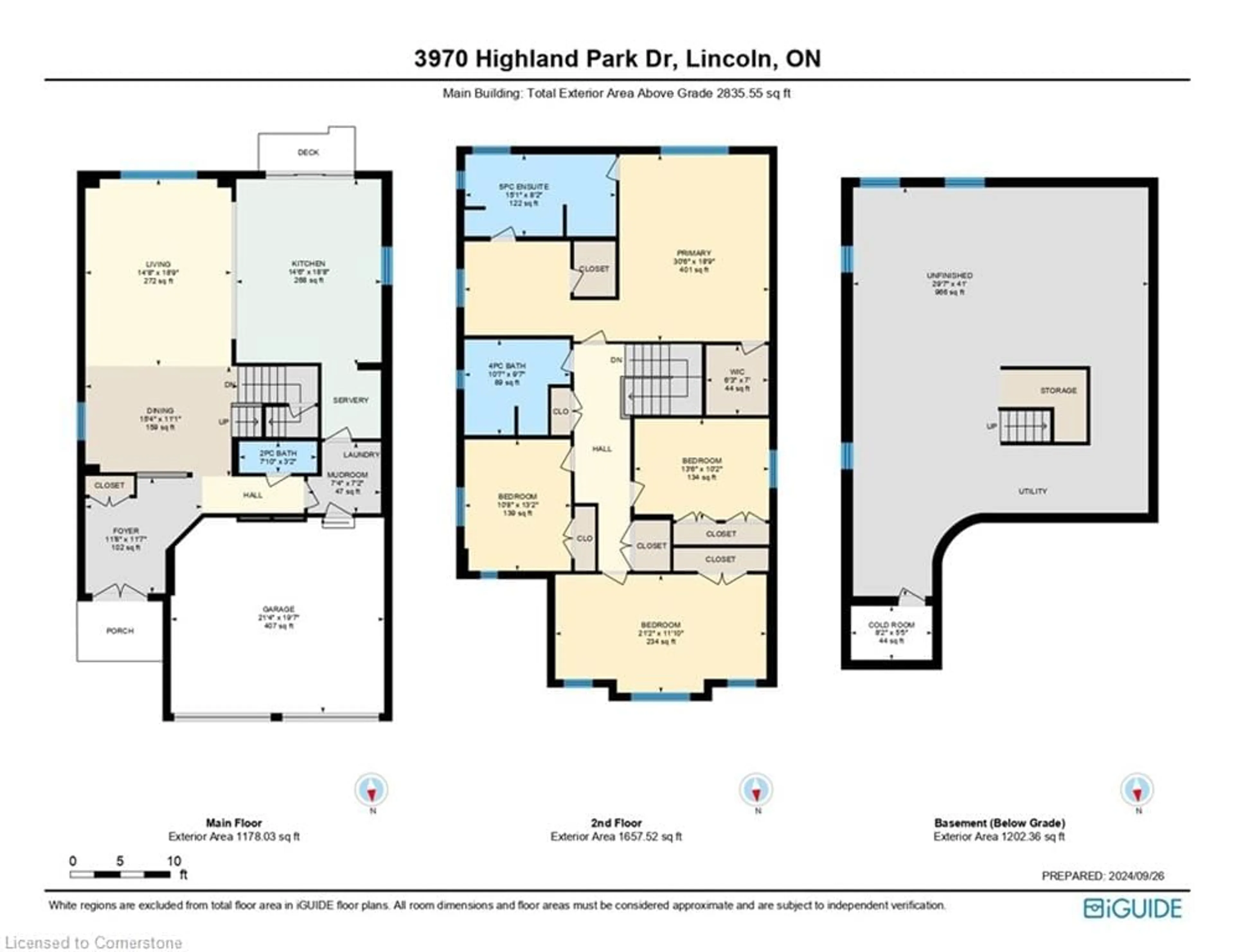 Floor plan for 3970 Highland Park Dr, Beamsville Ontario L3J 0T1