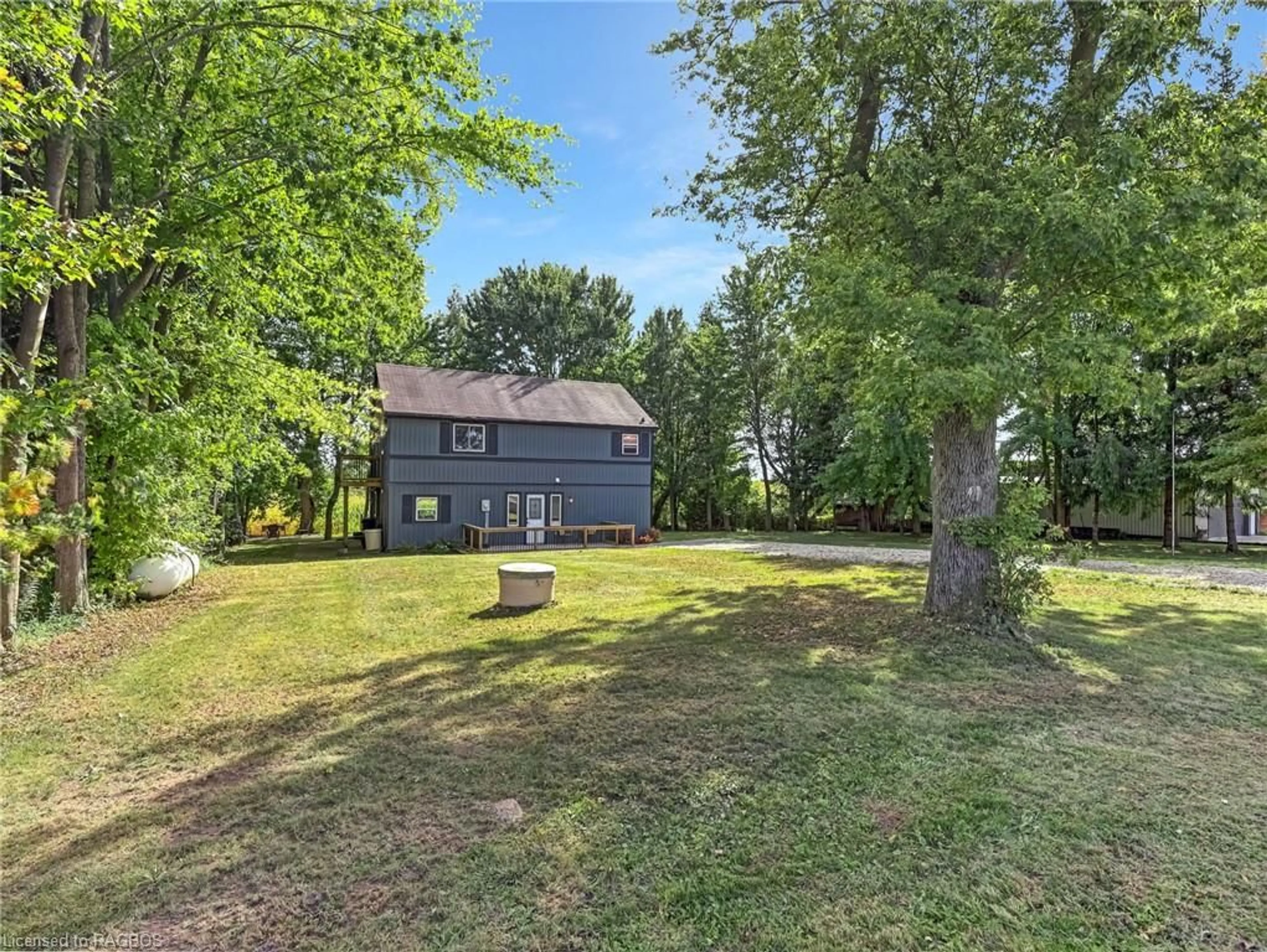 Frontside or backside of a home, the fenced backyard for 905990 Township Road 12, Bright Ontario N0J 1B0