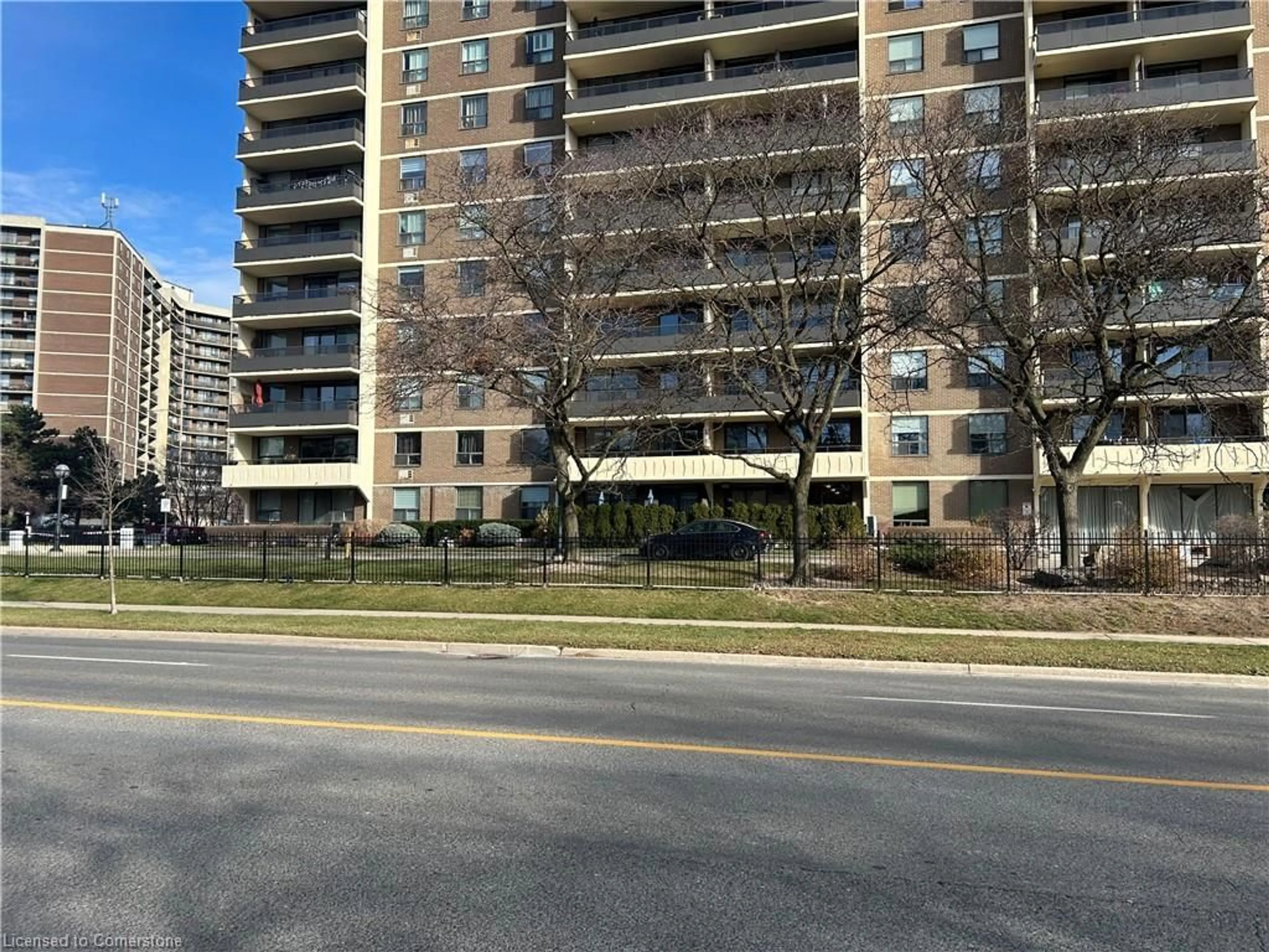 A pic from exterior of the house or condo, the street view for 511 The West Mall #1112, Toronto Ontario M9C 1G5