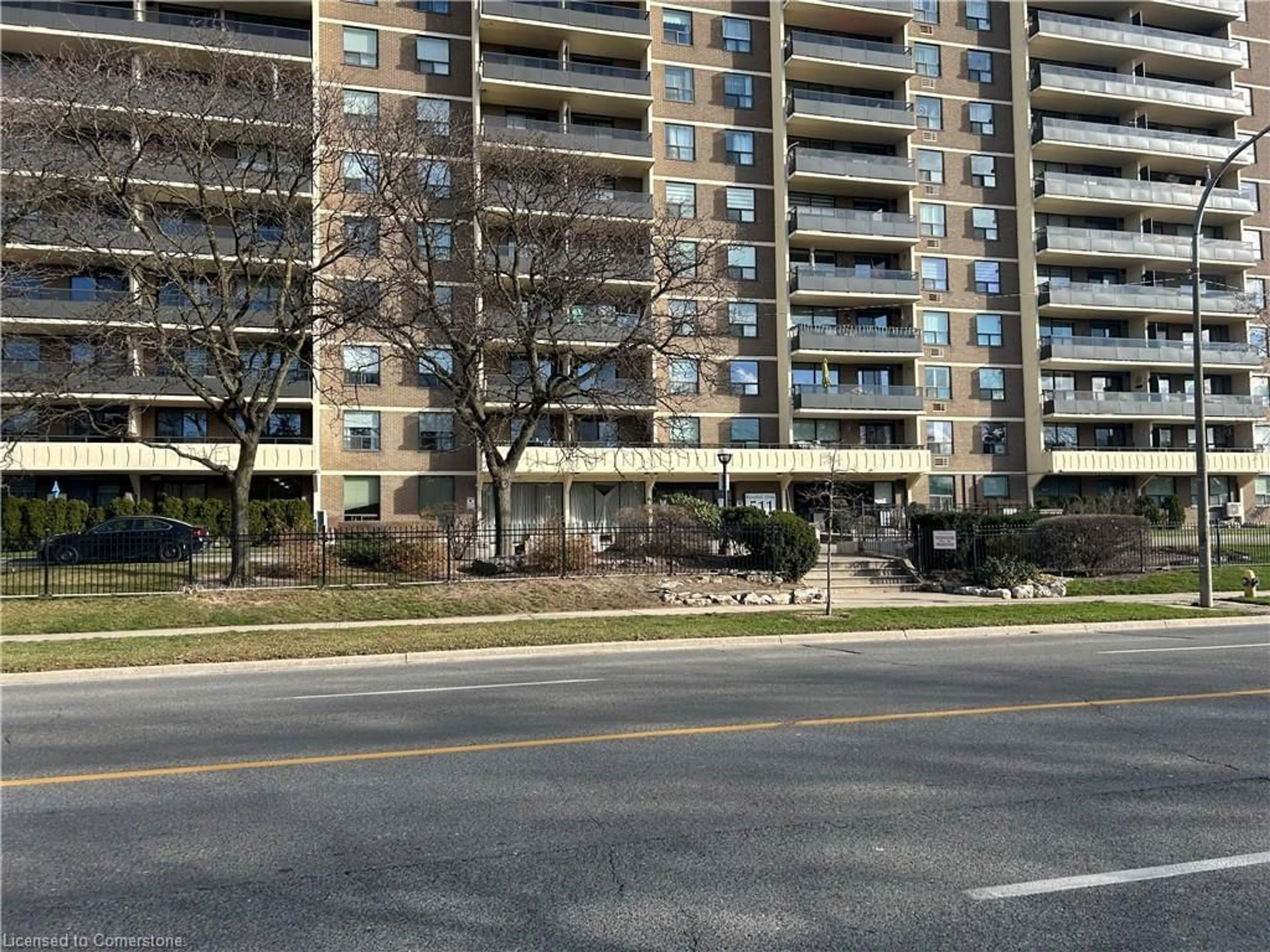 A pic from exterior of the house or condo, the street view for 511 The West Mall #1112, Toronto Ontario M9C 1G5