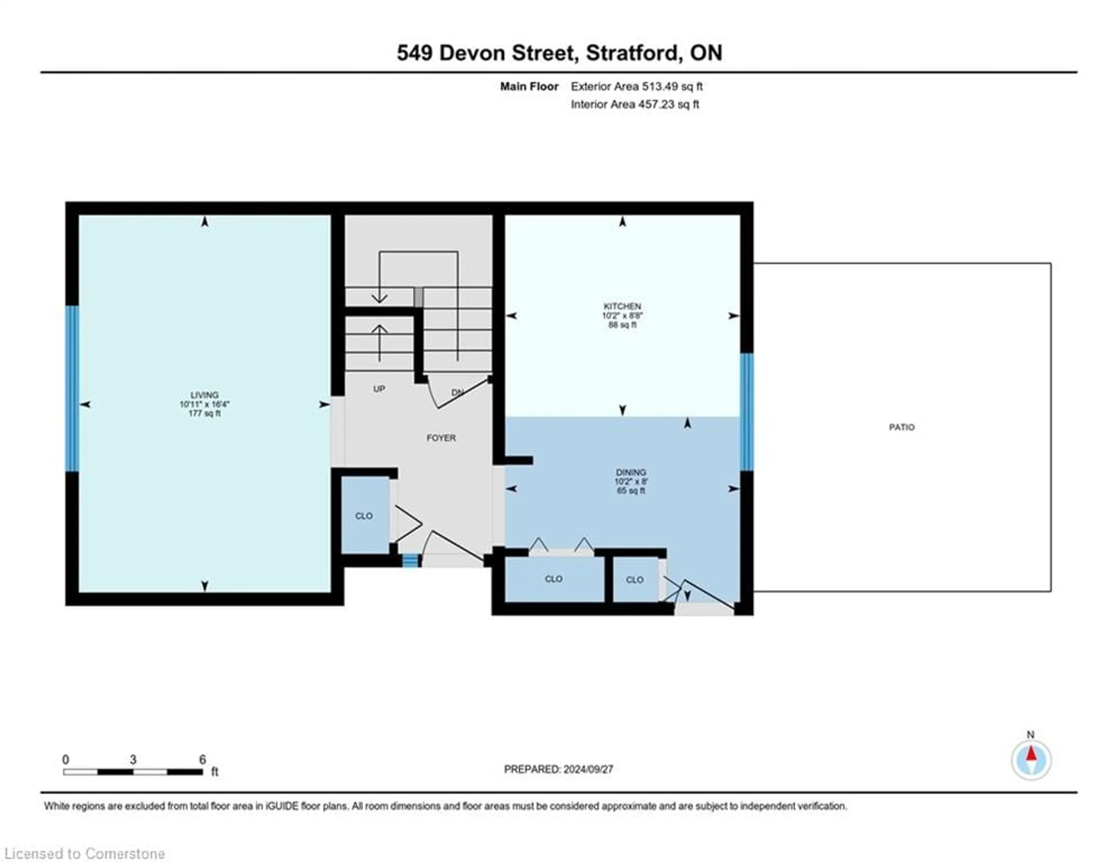 Floor plan for 549 Devon St, Stratford Ontario N4Z 1A5