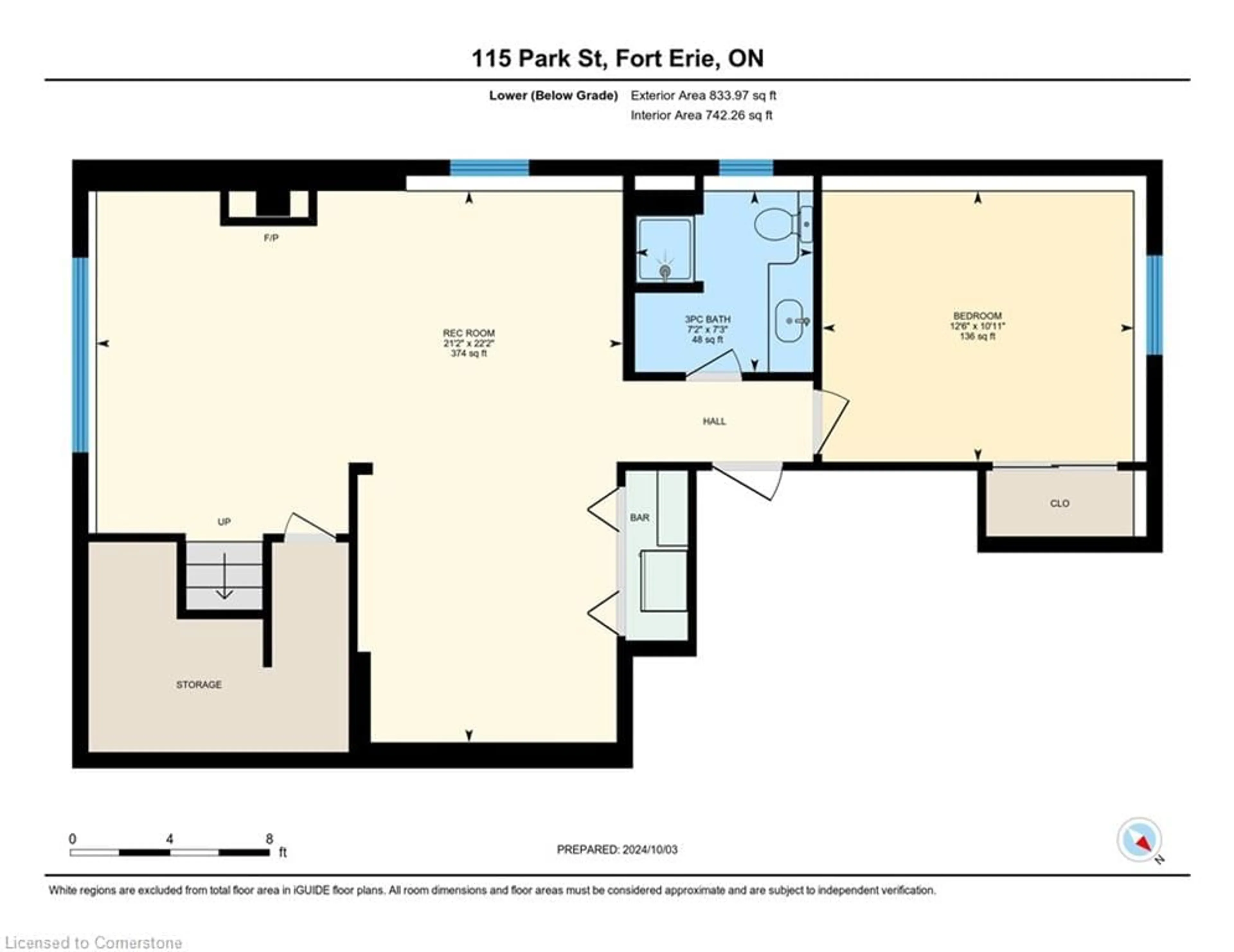 Floor plan for 115 Park St, Ridgeway Ontario L0S 1N0