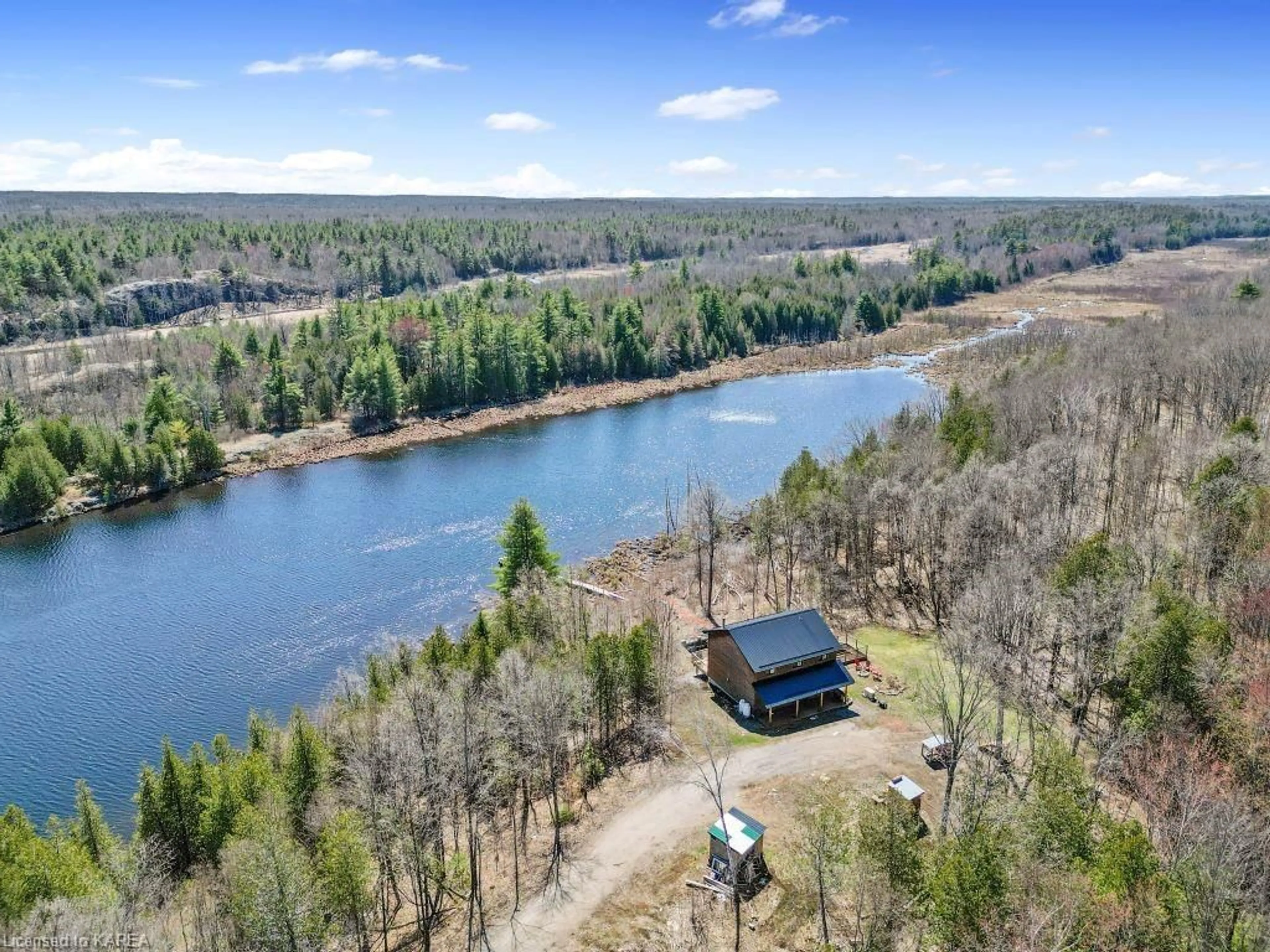 A pic from exterior of the house or condo, the view of lake or river for 1040 A Turcotte Rd, Stone Mills Ontario K0K 3J0
