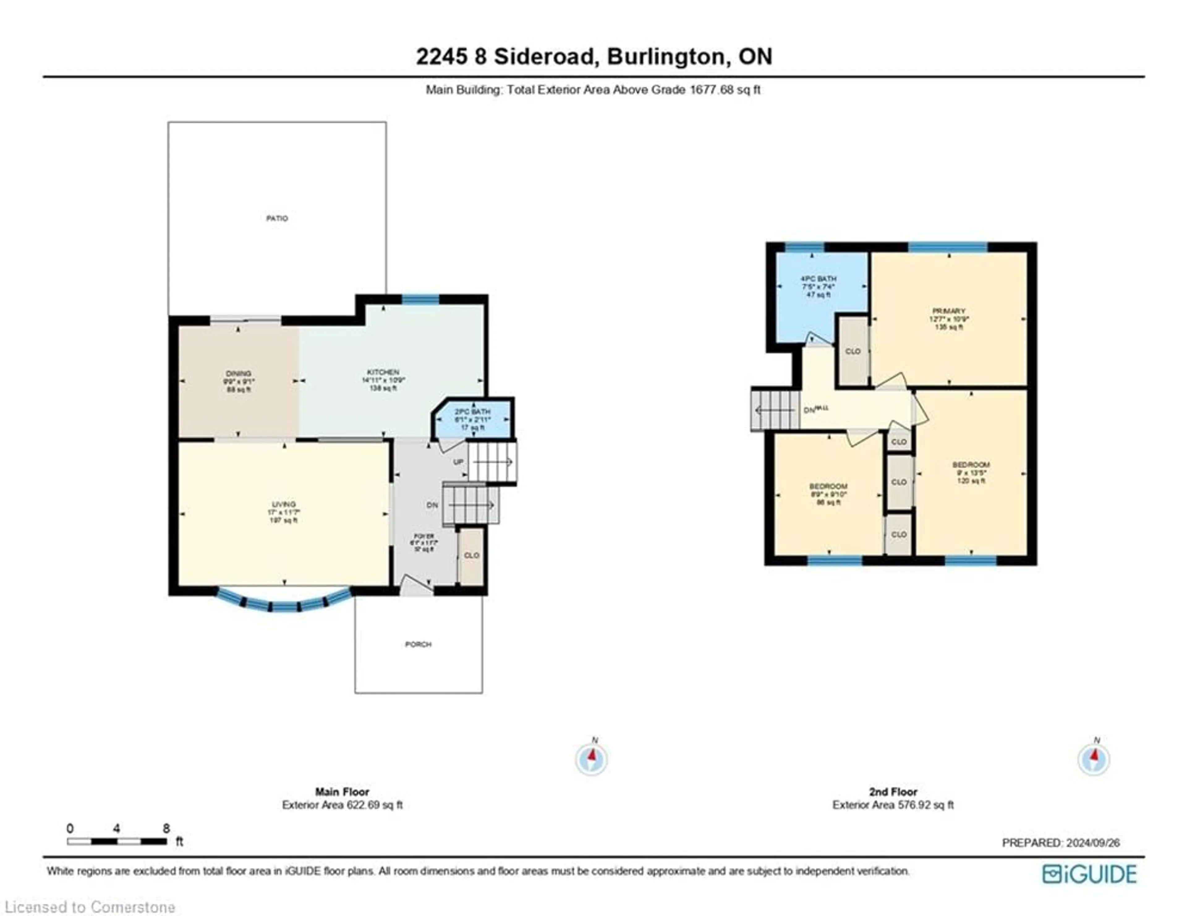 Floor plan for 2245 8 Sideroad, Burlington Ontario L7P 0M5