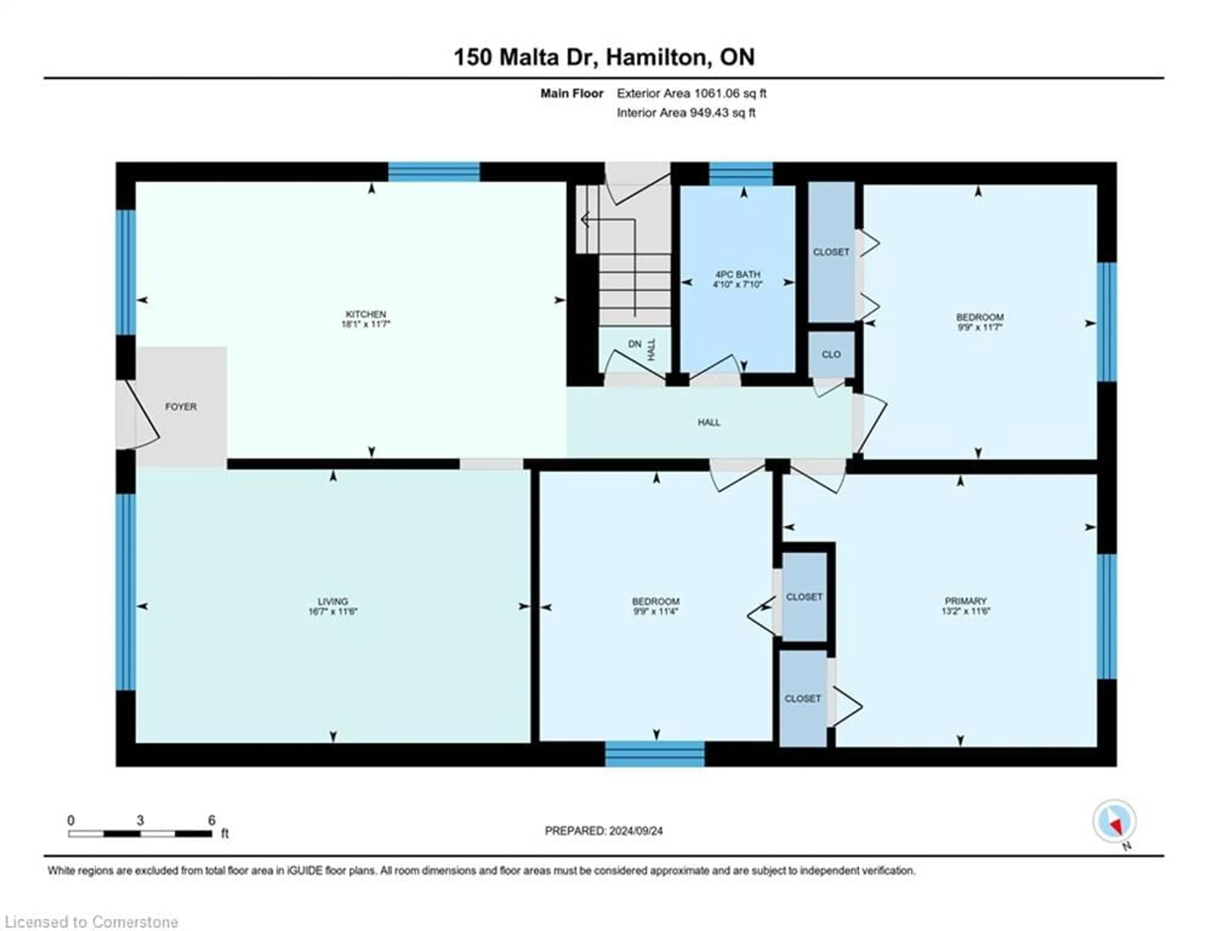 Floor plan for 150 Malta Dr, Hamilton Ontario L8K 4S9