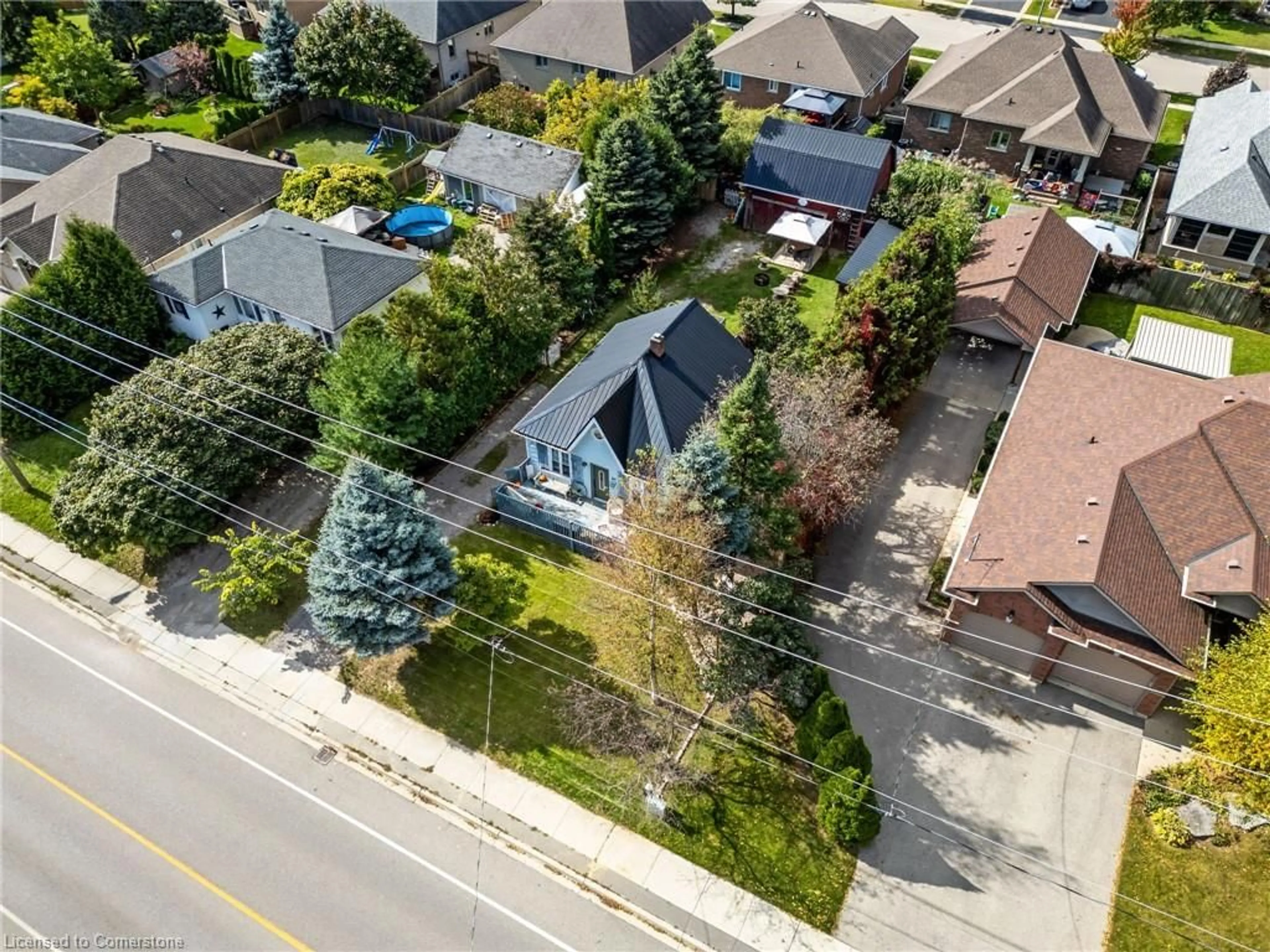 Frontside or backside of a home, the street view for 84 Garden Ave, Brantford Ontario N3S 0G5