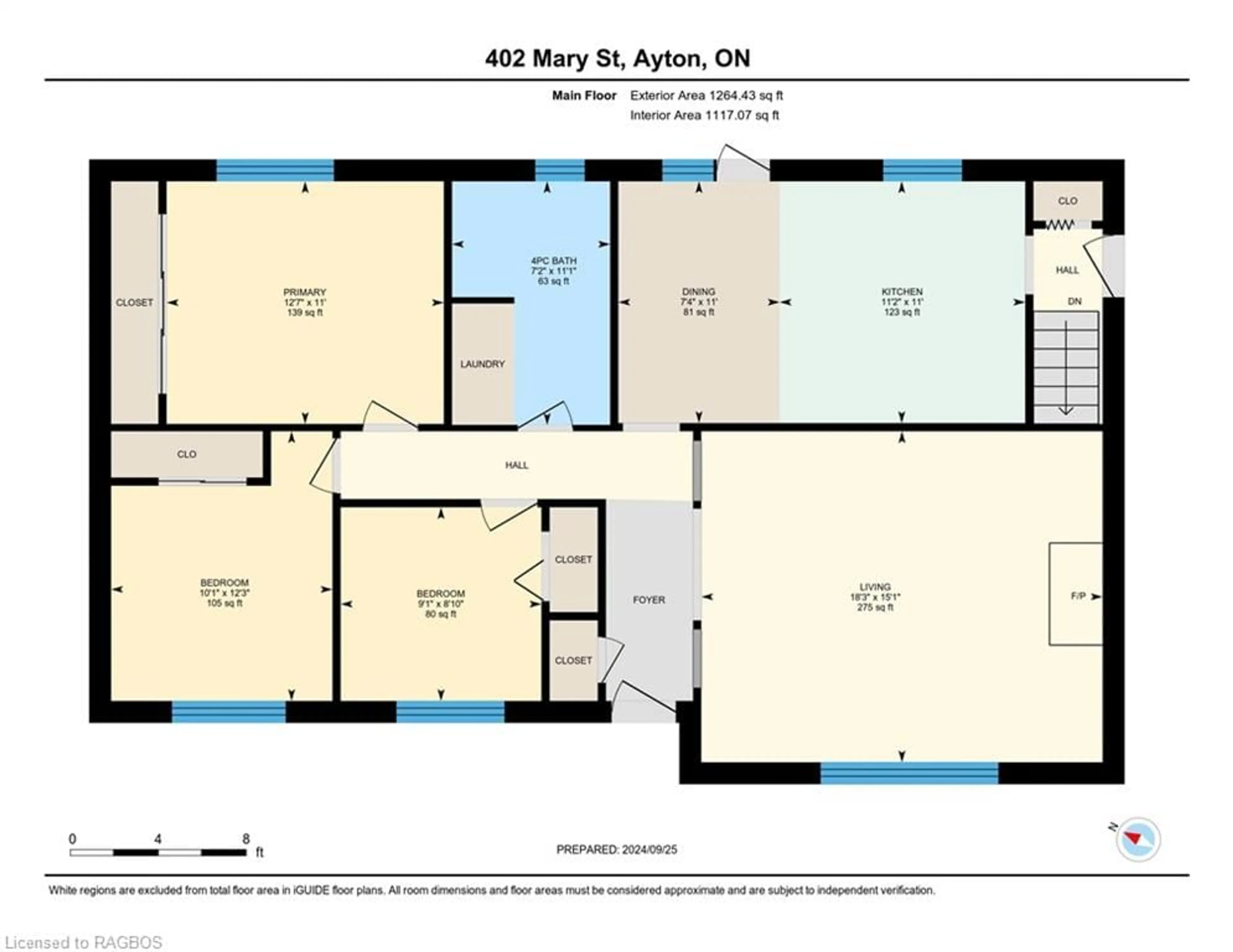 Floor plan for 402 Mary St, Ayton Ontario N0G 1C0