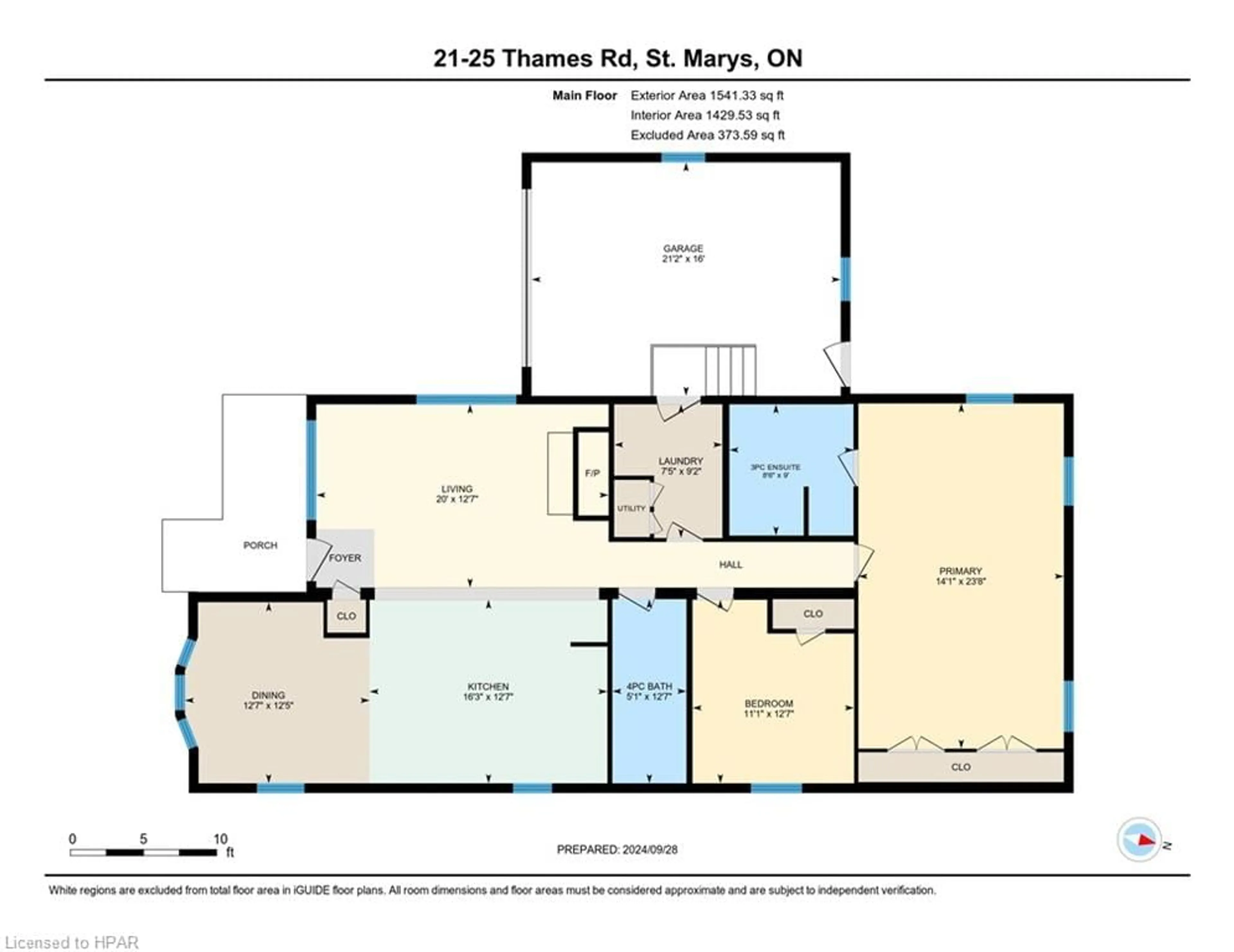 Floor plan for 25 Thames Rd #21, St. Marys Ontario N4X 1C4