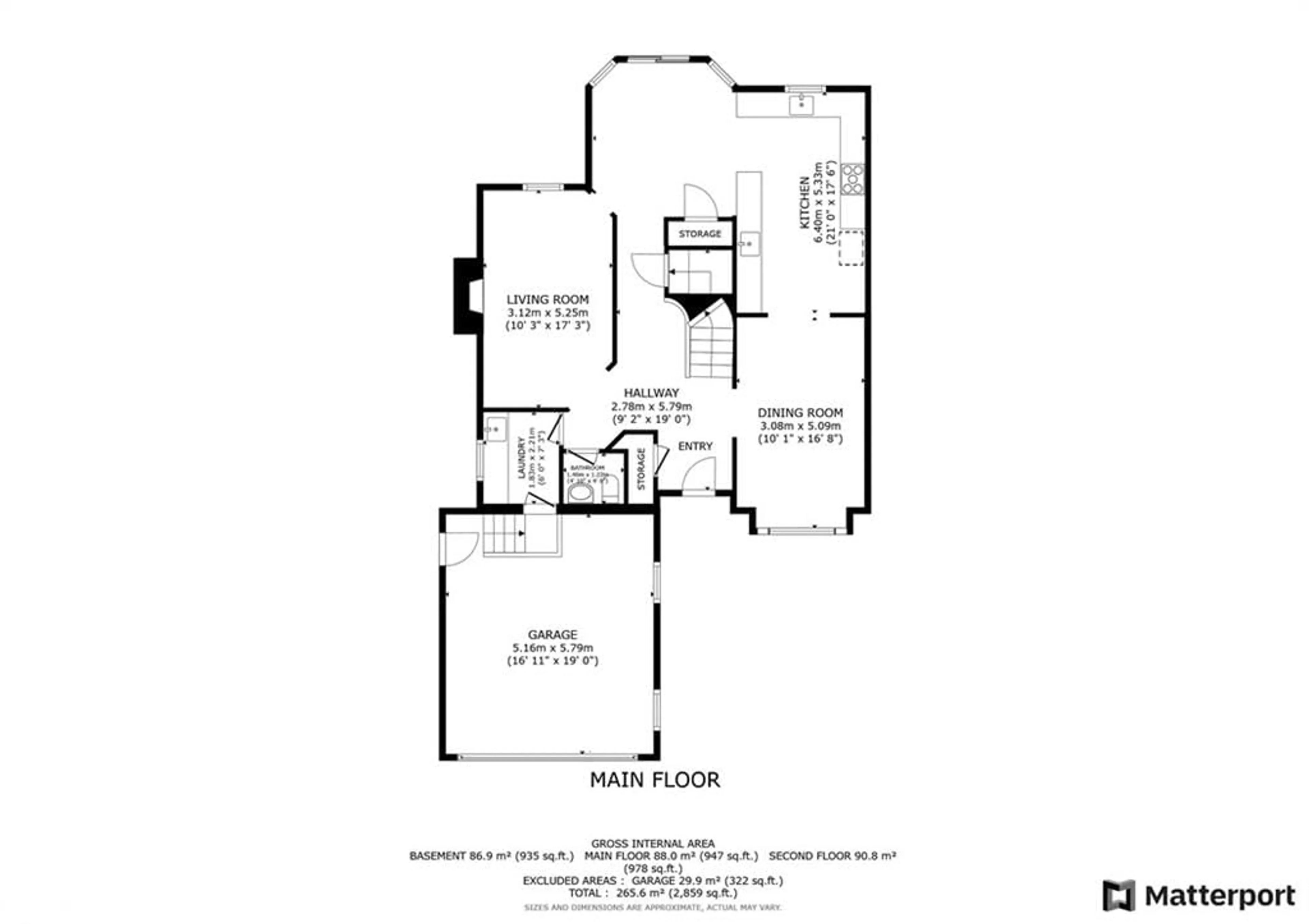 Floor plan for 224 Livingstone St, Barrie Ontario L4N 6Z9