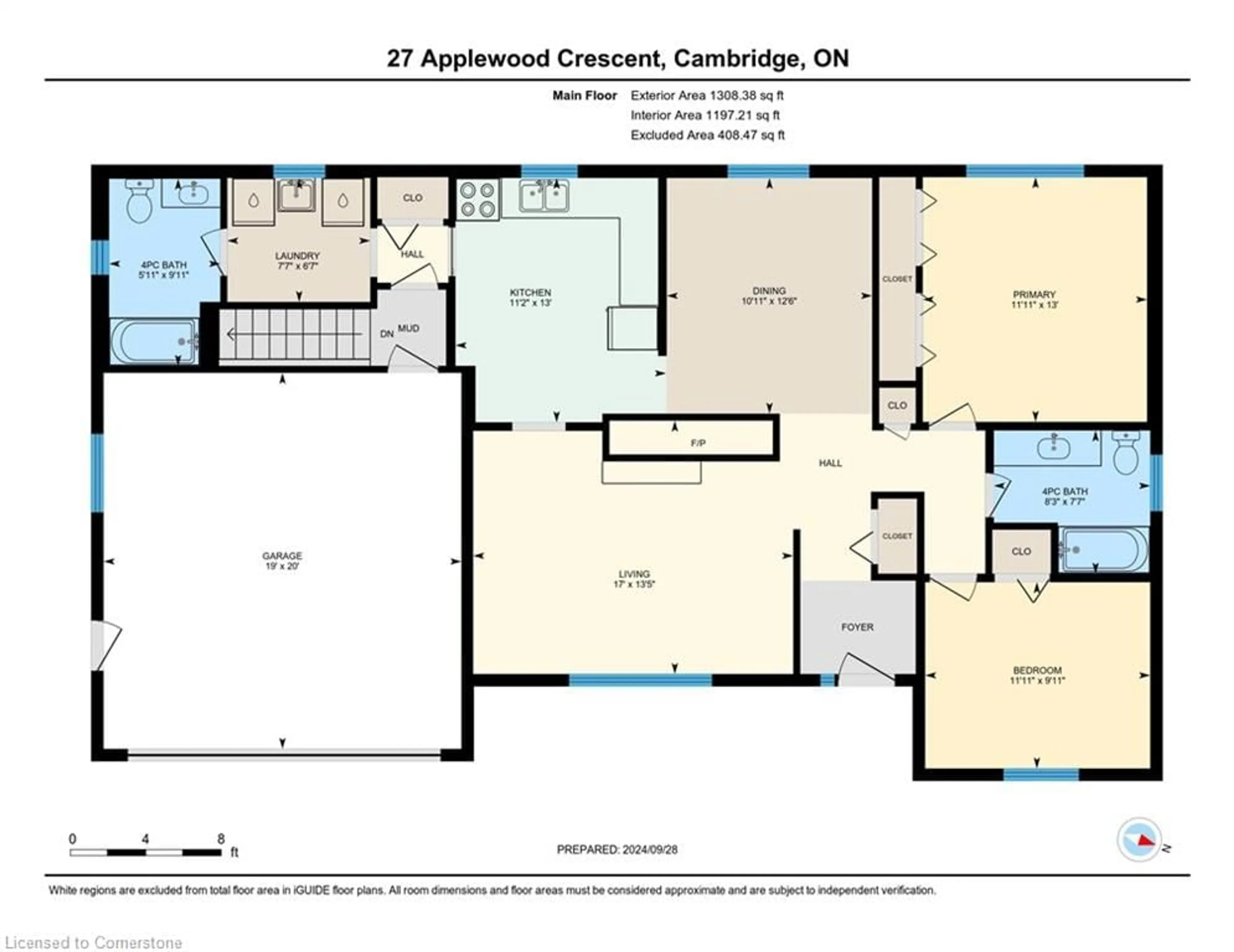 Floor plan for 27 Applewood Cres, Cambridge Ontario N1S 4K1