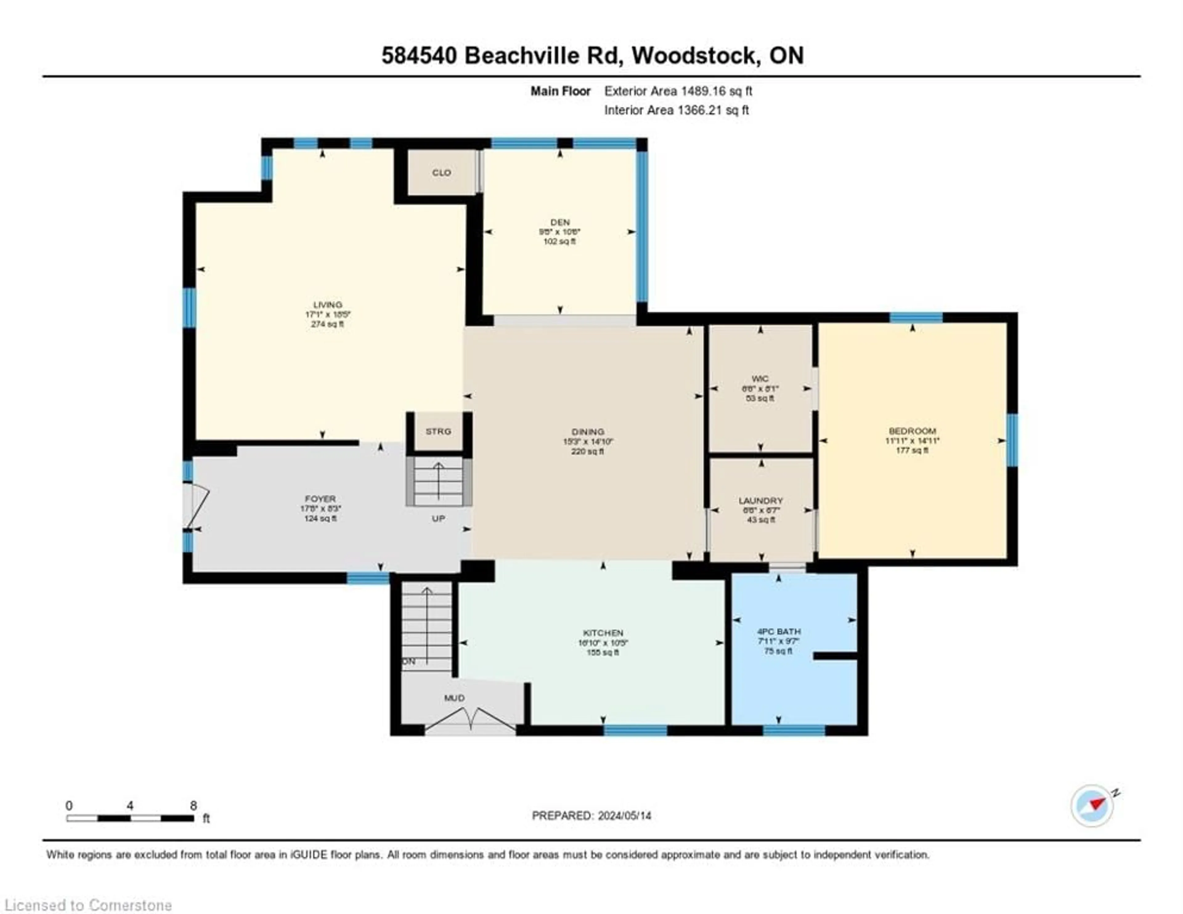 Floor plan for 584540 Beachville Rd, Woodstock Ontario N0J 1A0