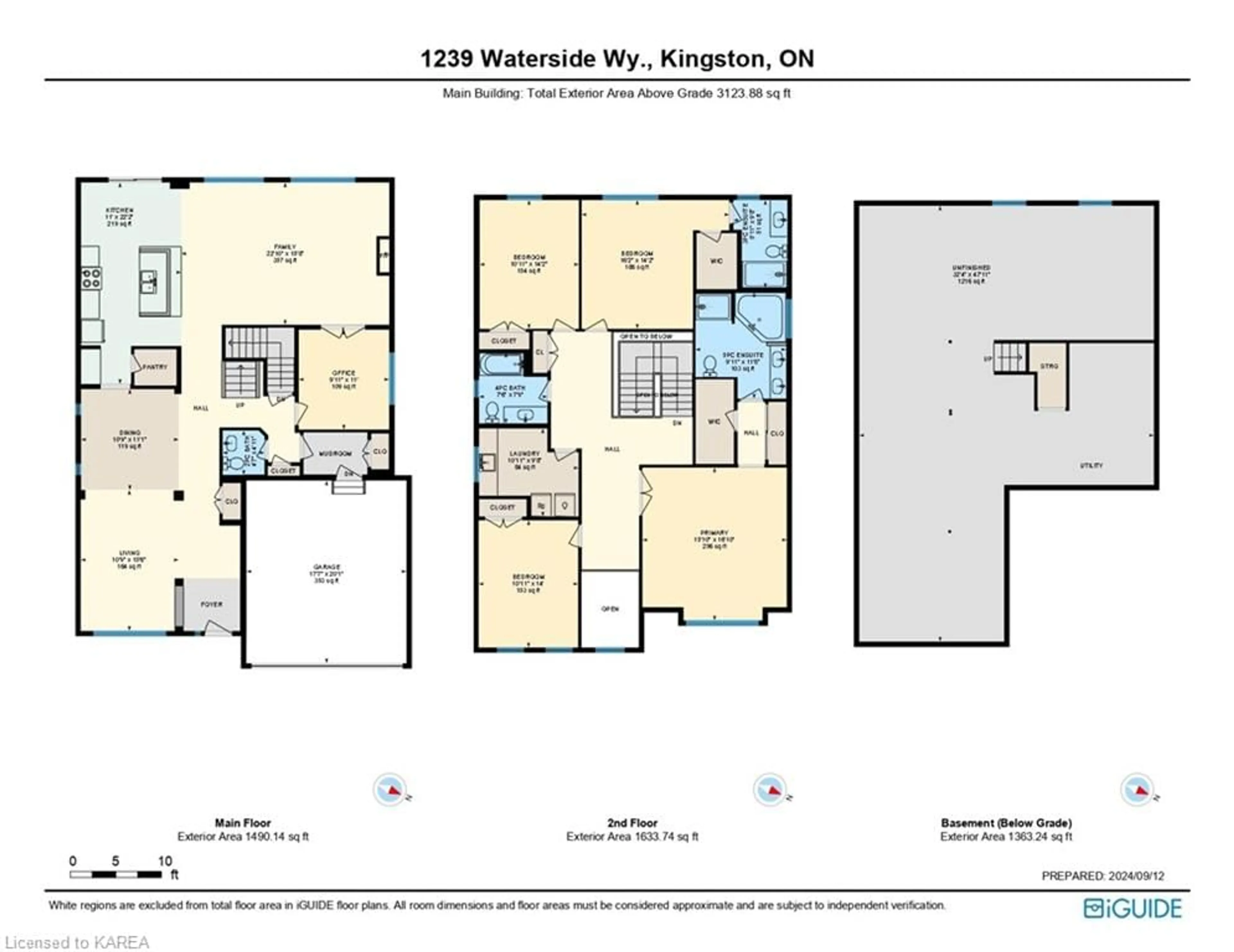 Floor plan for 1239 Waterside Way, Kingston Ontario K7K 0J1