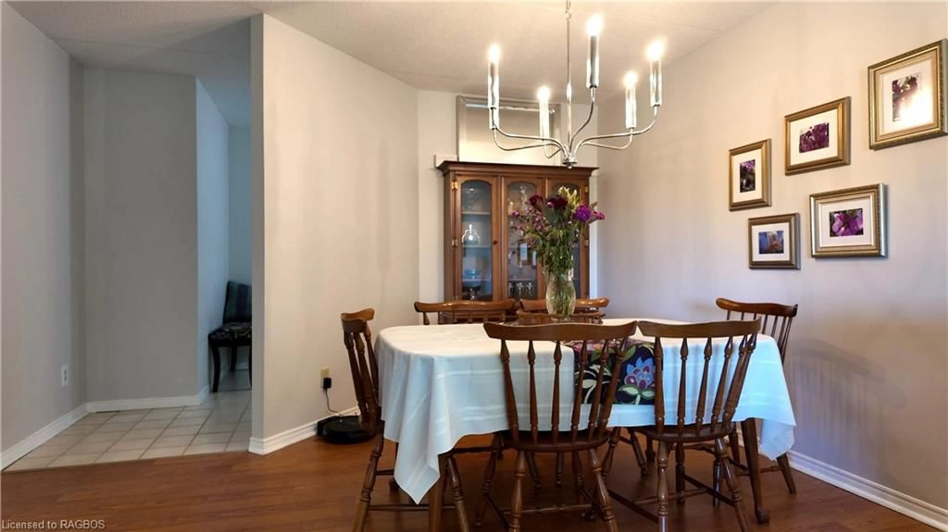 Dining room, wood floors, cottage for 536 11th Ave #404, Hanover Ontario N4N 2S4