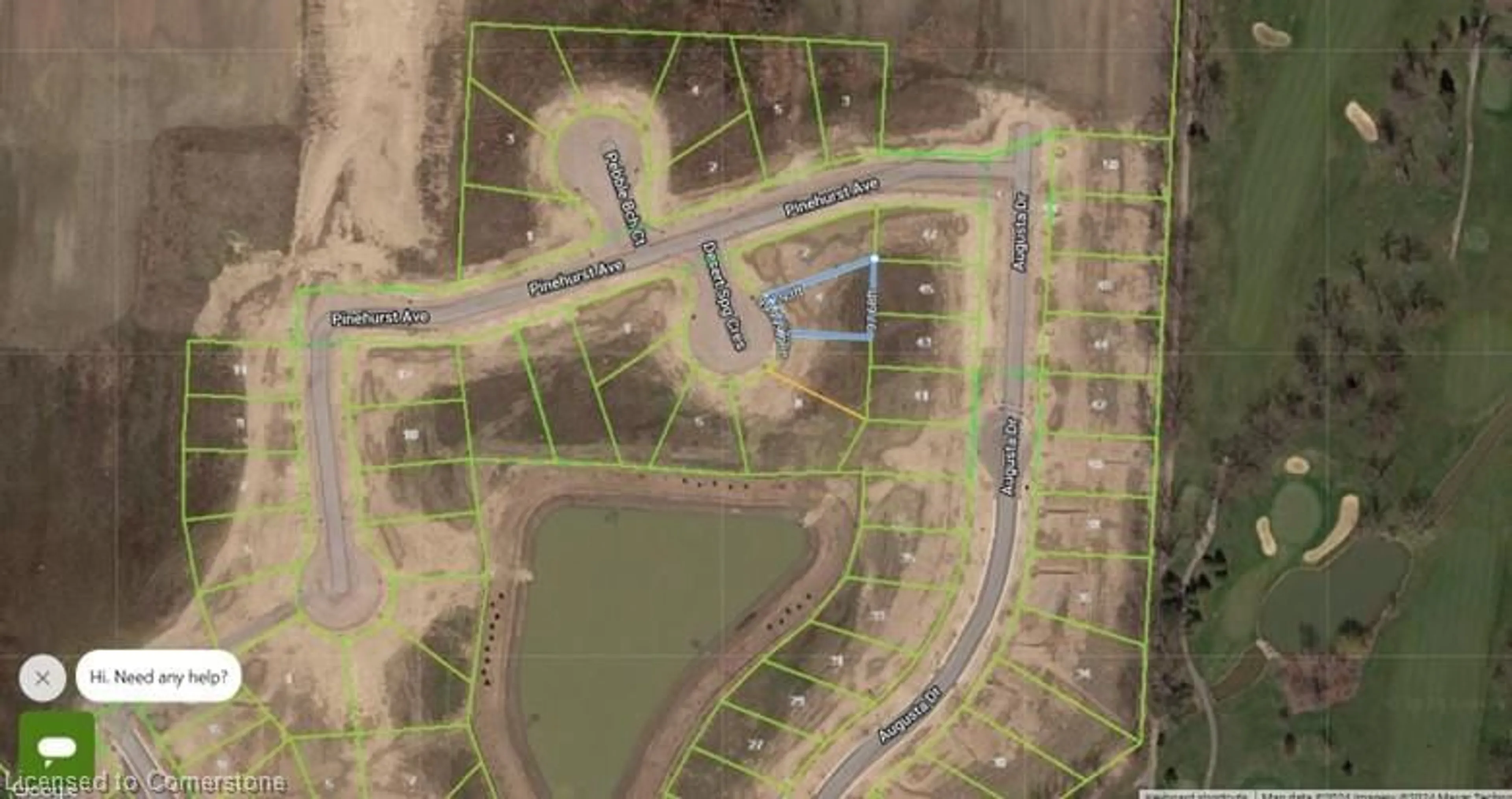 Picture of a map for 4 Desert Springs Crescent Cres, Leamington Ontario N8H 0G1